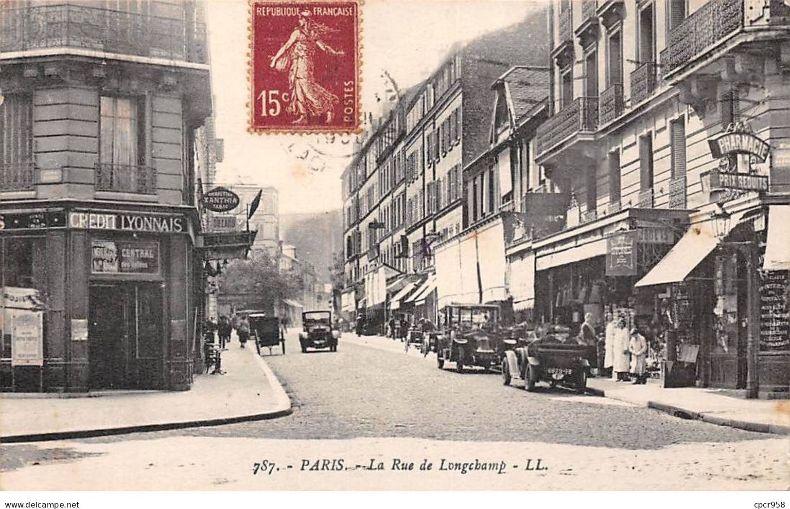 75016 - PARIS - SAN55733 - La Rue De Longchamp - Arrondissement: 16