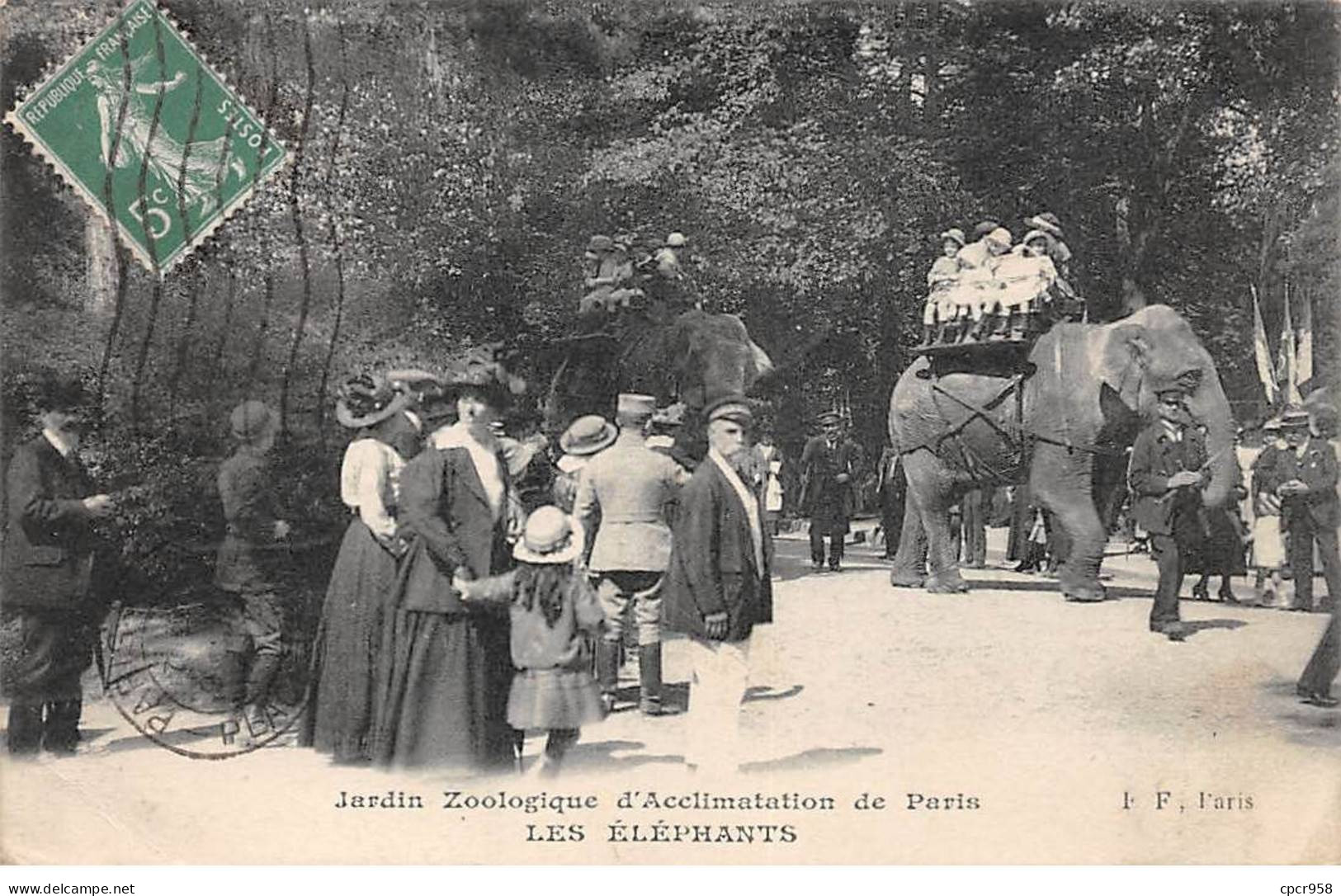 75016 - PARIS - SAN55738 - Jardin Zoologique D'Acclimatation De Paris - Les Eléphants - Arrondissement: 16