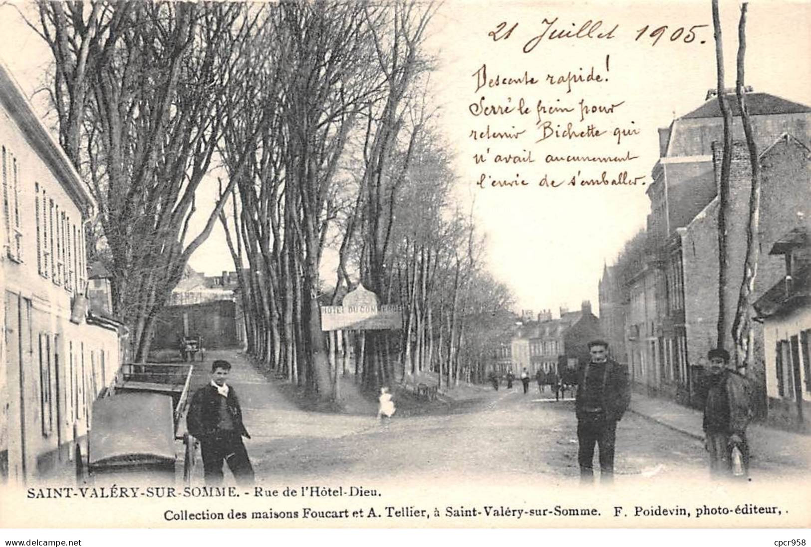 80 - SAINT VALERY SUR SOMME - SAN57497 - Rue De L'Hôtel Dieu - Saint Valery Sur Somme