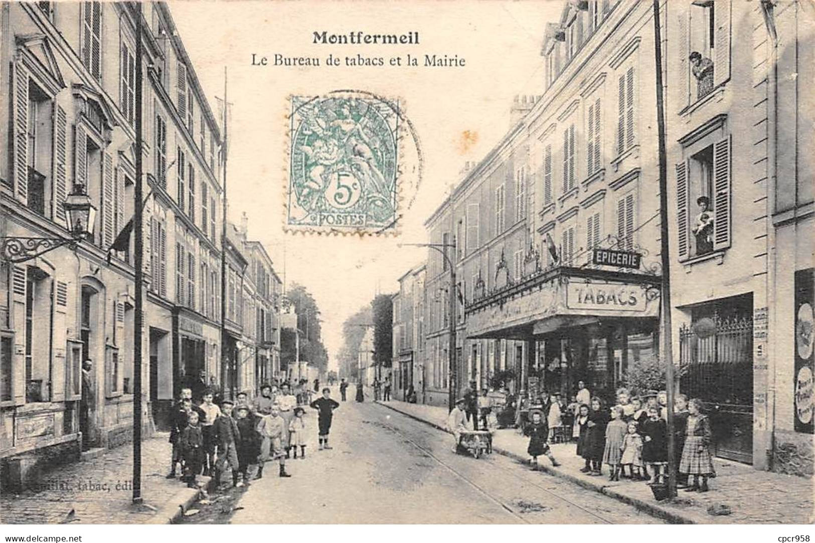 93 - MONTFERMEIL - SAN57499 - Le Bureau De Tabacs Et La Mairie - Montfermeil