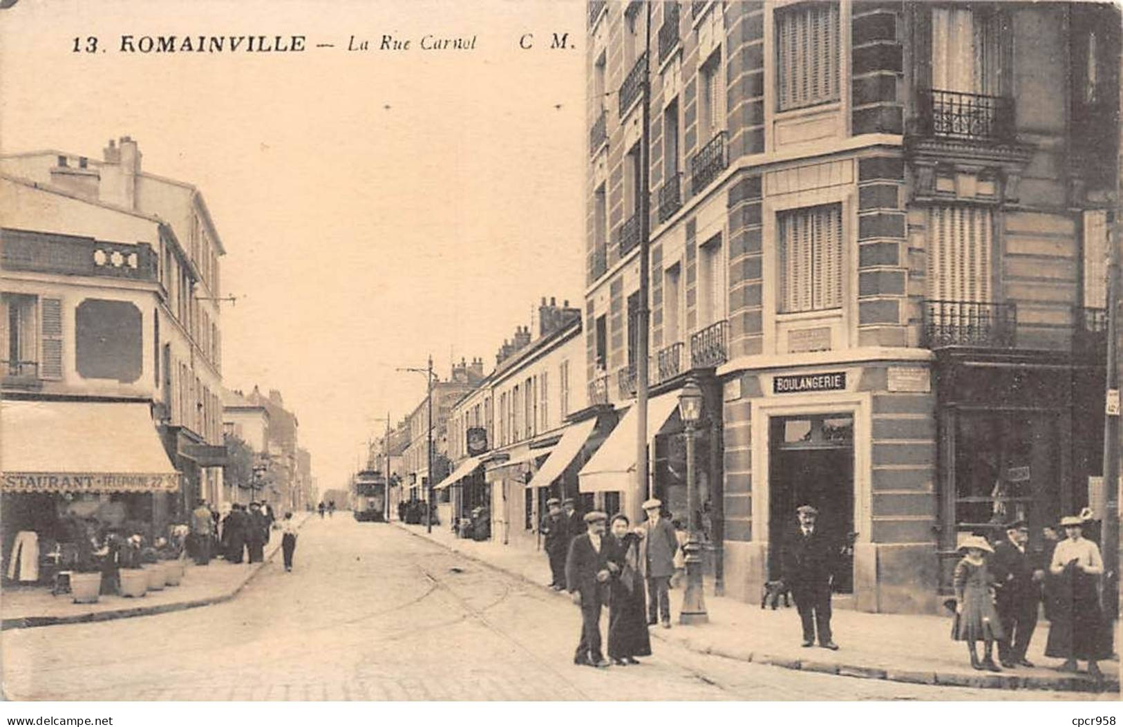 93 - ROMAINVILLE - SAN57538 - La Rue Carnot - Romainville