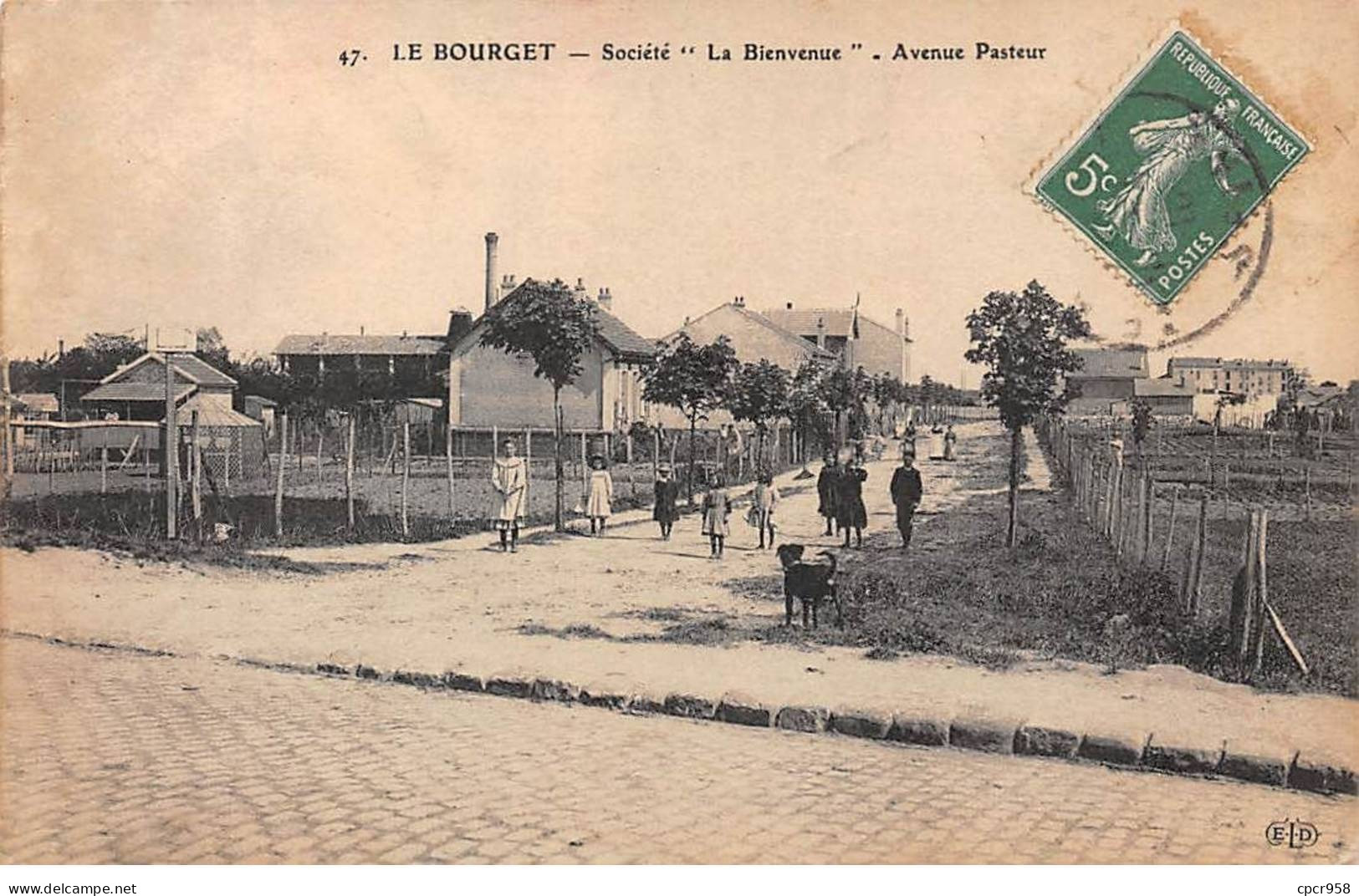 93 - LE BOURGET - SAN57581 - Société "La Bienvenue" - Avenue Pasteur - Le Bourget