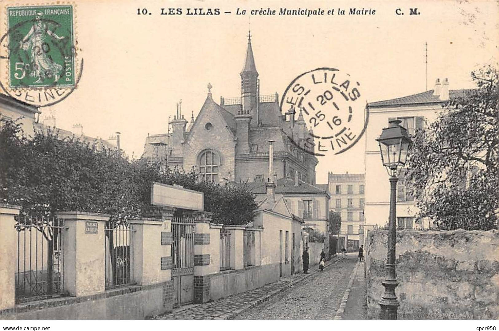 93 - LES LILAS - SAN57571 - La Crèche Municipale Et La Mairie - Les Lilas