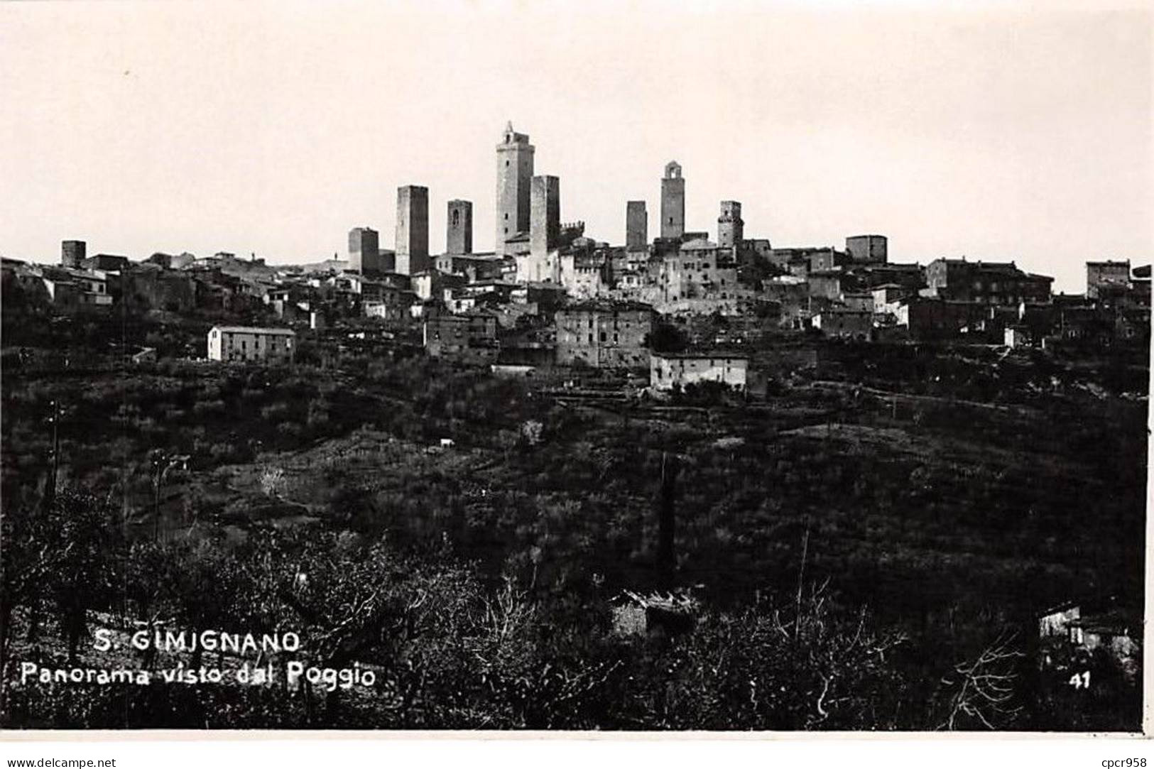 Italie - N°84520 - SIENA - S. Gimignano - Panorama Visto Dal Poggio - Carte Photo - Siena