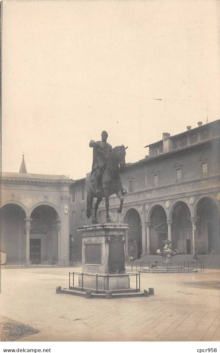 Italie - N°84522 - GENOVA - Statue D'un Cavalier - Carte Photo - Genova (Genoa)