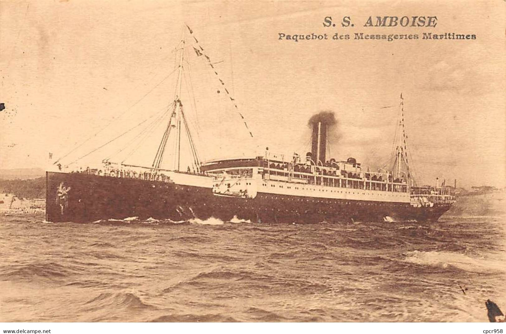 BATEAUX - SAN53994 - SS Amboise - Paquebot Des Messageries Maritimes - Paquebots