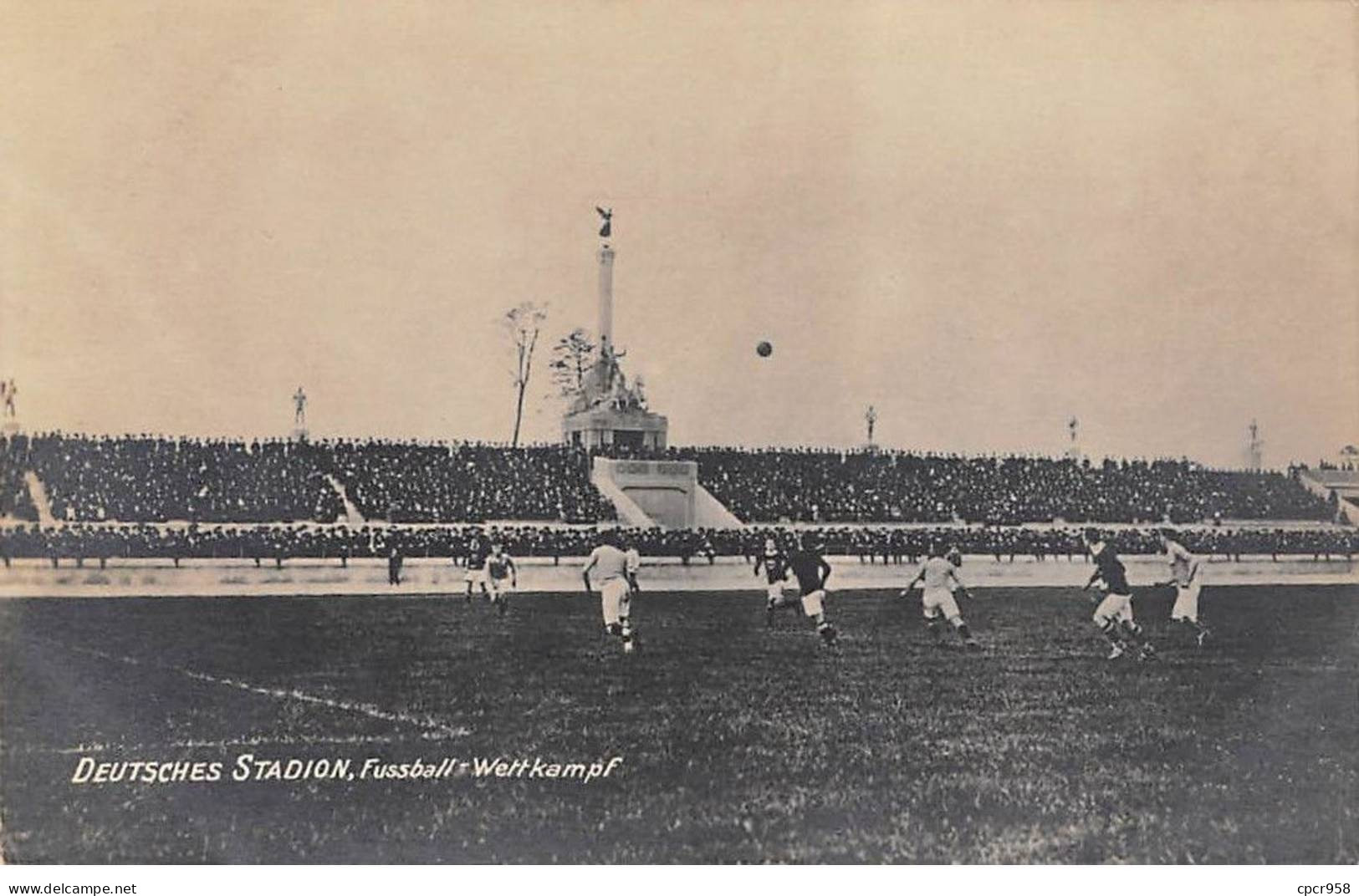 SPORT - SAN54062 - Football - Carte Photo - Deutsches Stadion - Fussball Wettkampf - Voetbal