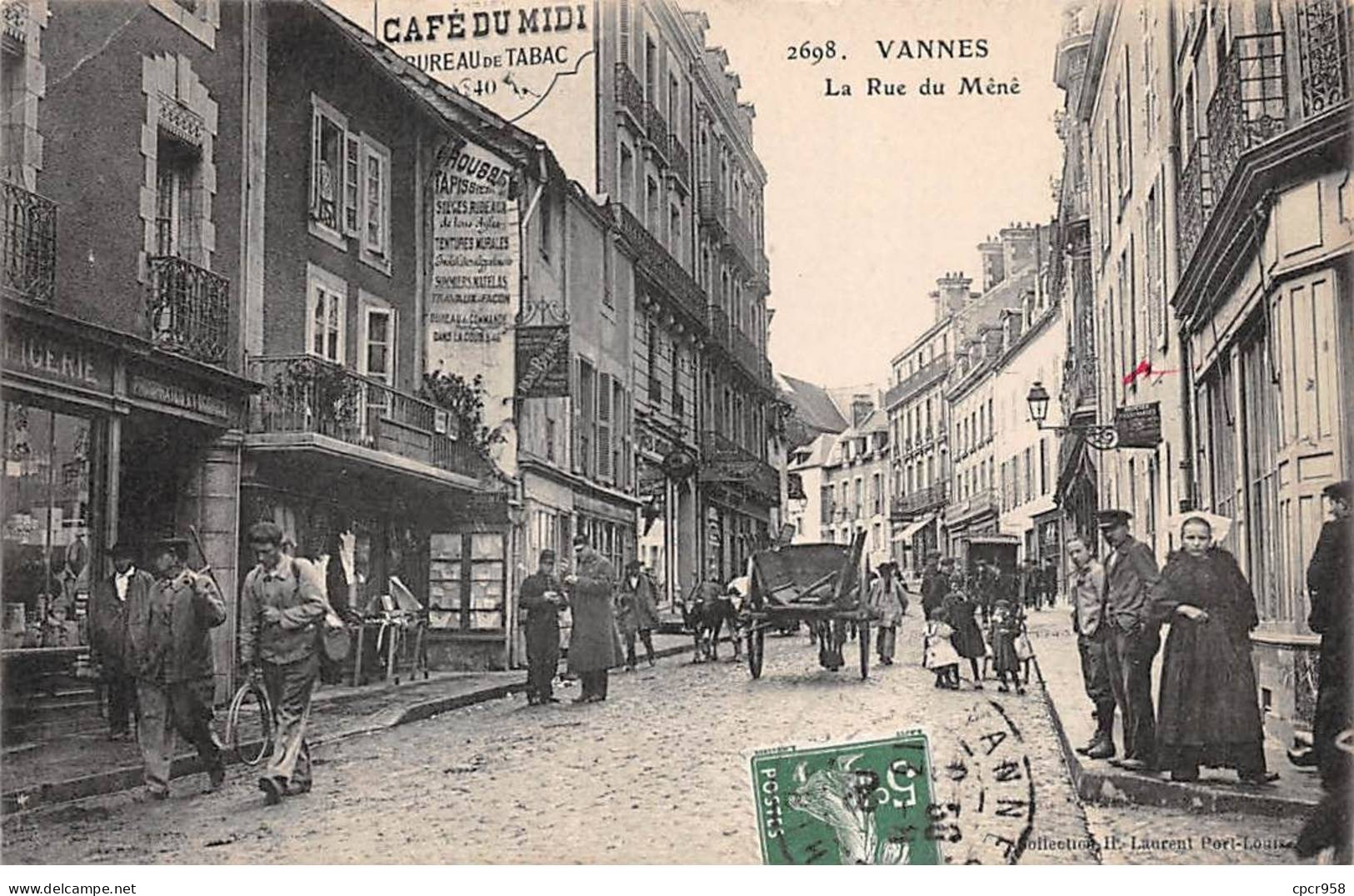 56 - VANNES - SAN55254 - La Rue Du Méné - Pli - Vannes