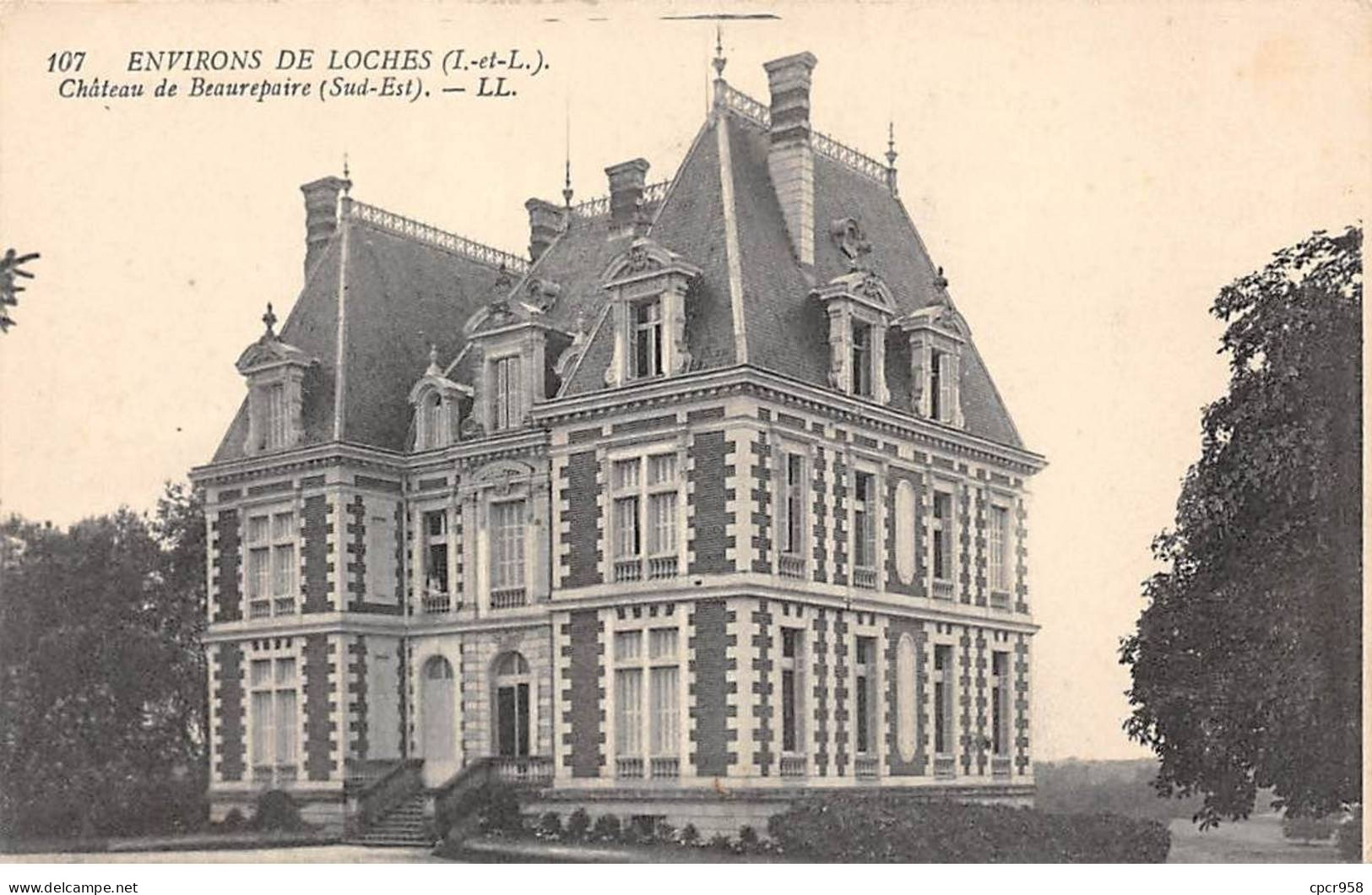 37 - LOCHES - SAN51621 - Les Environs - Château De Beaurepaire - Sud Est - Loches