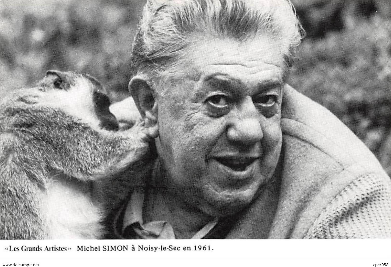 Cinéma - N°83920 - Les Grands Artistes Michel Simon à Noisy-le-Sec En 1961 - Carte CPSM - Acteurs