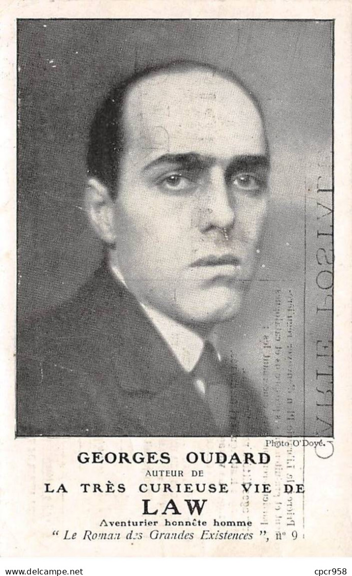 Célébrités - N°83938 - Ecrivain - Georges Oudard Auteur De La Très Curieuse Vie De Law - Carte Souple - Escritores