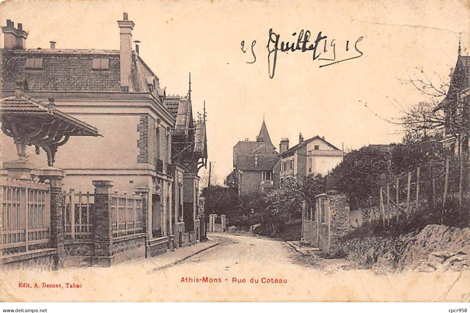 91 - ATHIS MONS - SAN53505 - Rue Du Coteau - En L'état - Athis Mons