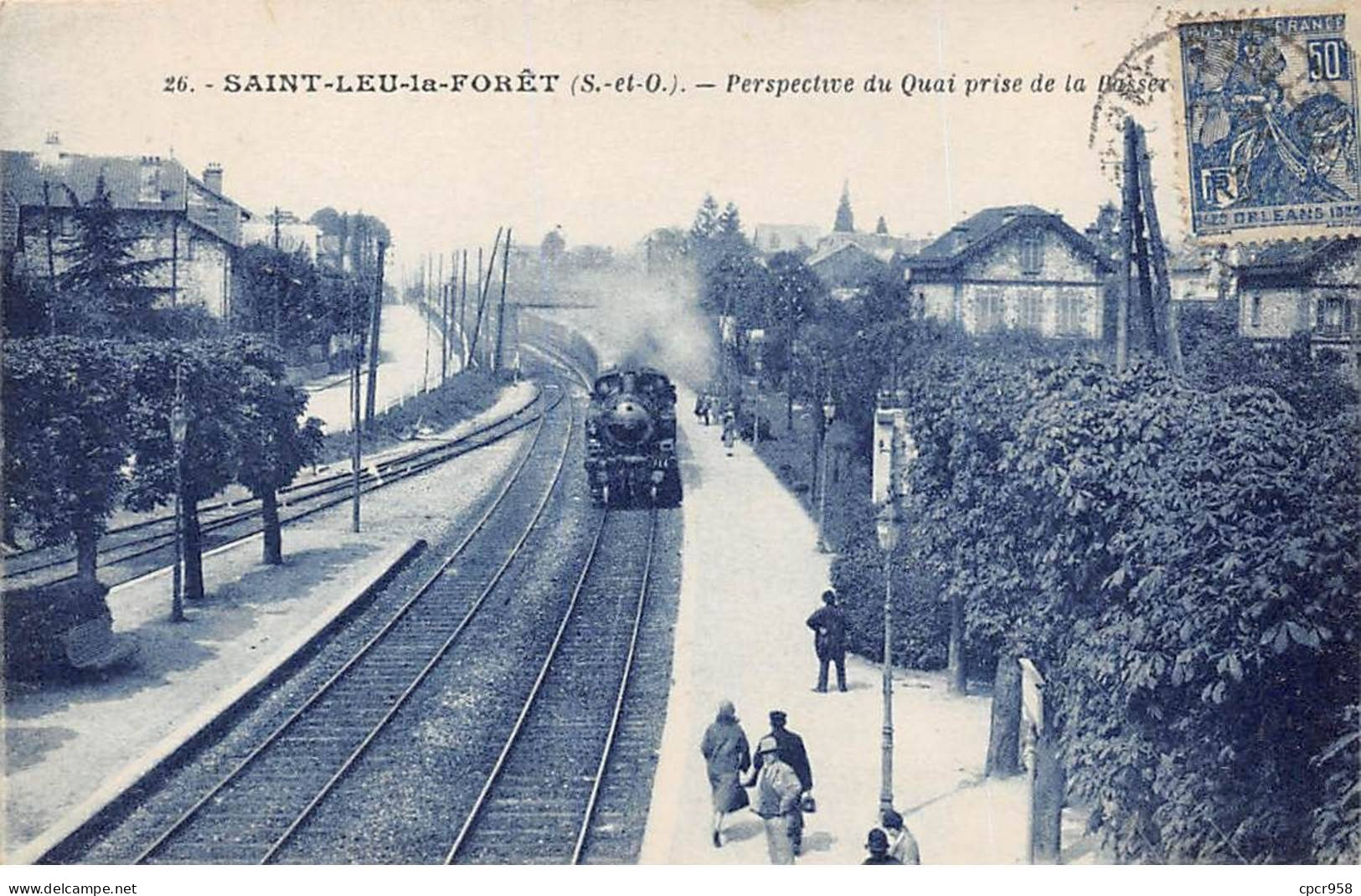 95 - SAINT LEU LA FORET - SAN53560 - Perspective Du Quai Prise De La Basser... - Train - Saint Leu La Foret