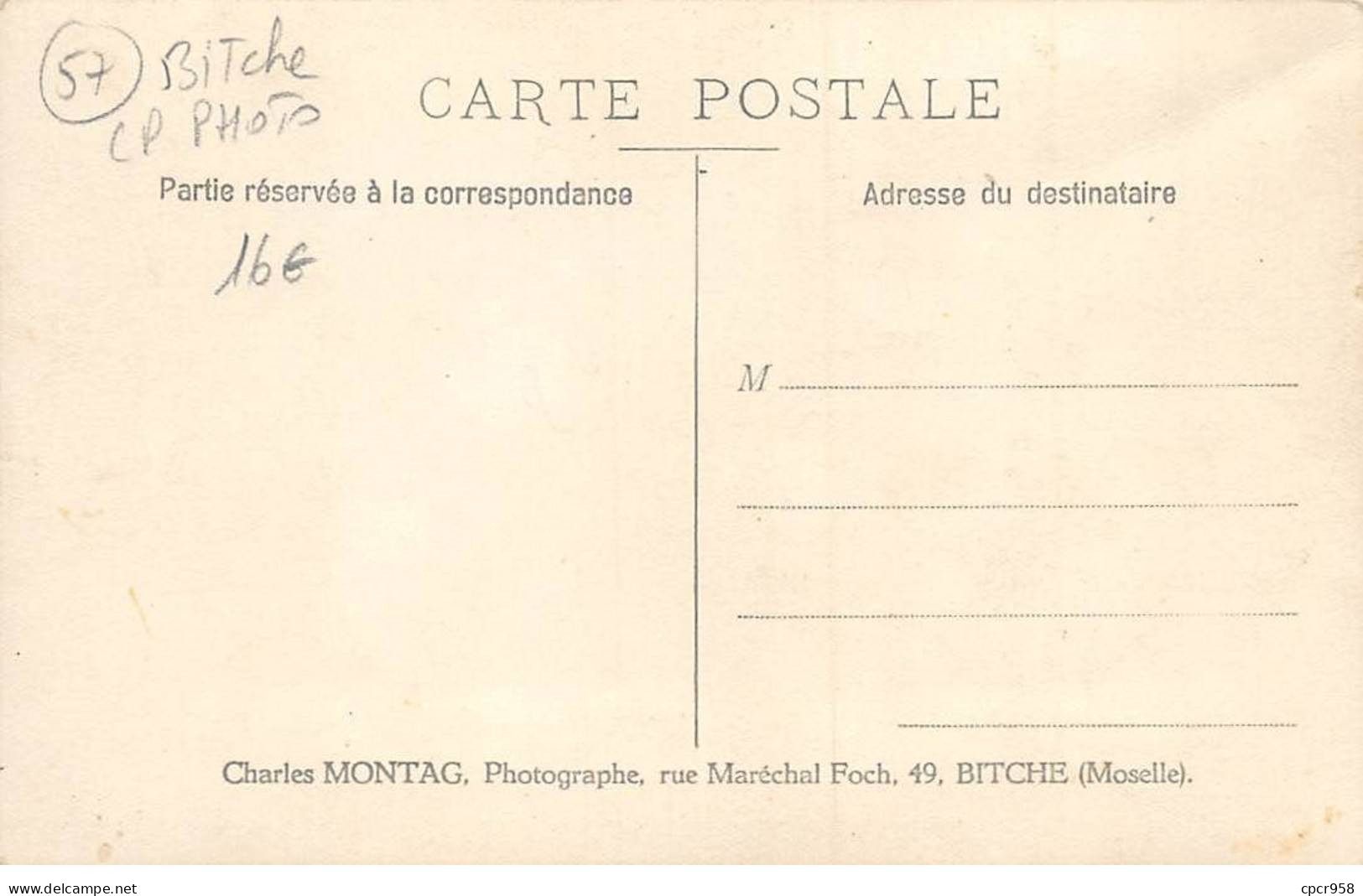 57 - N°83321 - BITCHE - La 9ème Et E.M. 3 Au Patates - 1-06-1932 - Militaires - Carte Photo - Bitche