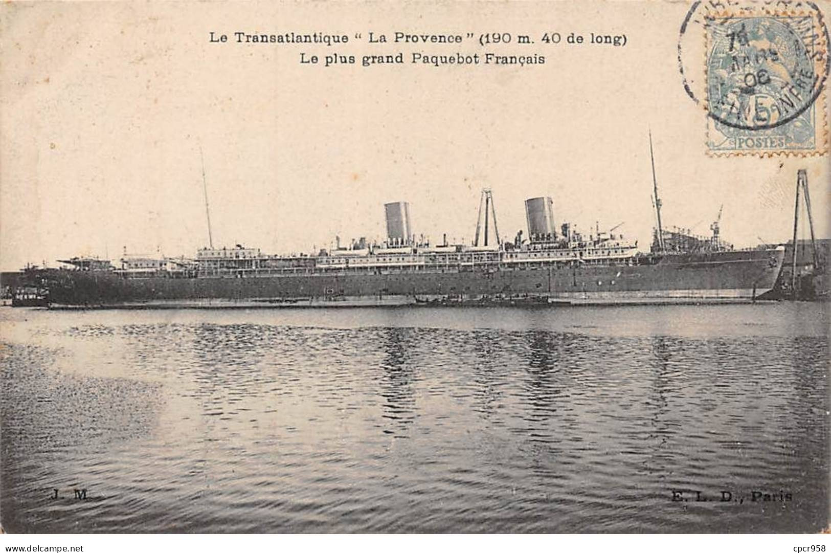 BATEAUX - SAN50960 - Le Transatlantique "La Provence" - Le Plus Grand Paquebot Français - Steamers