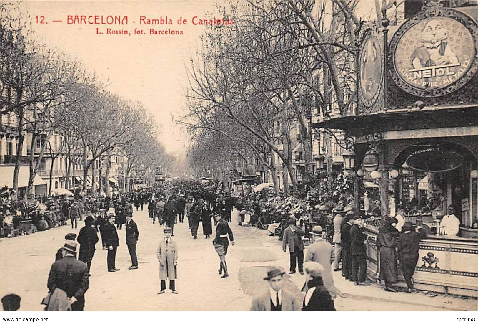 ESPAGNE - SAN51021 - Barcelona - Rambla De Canaletas - Barcelona