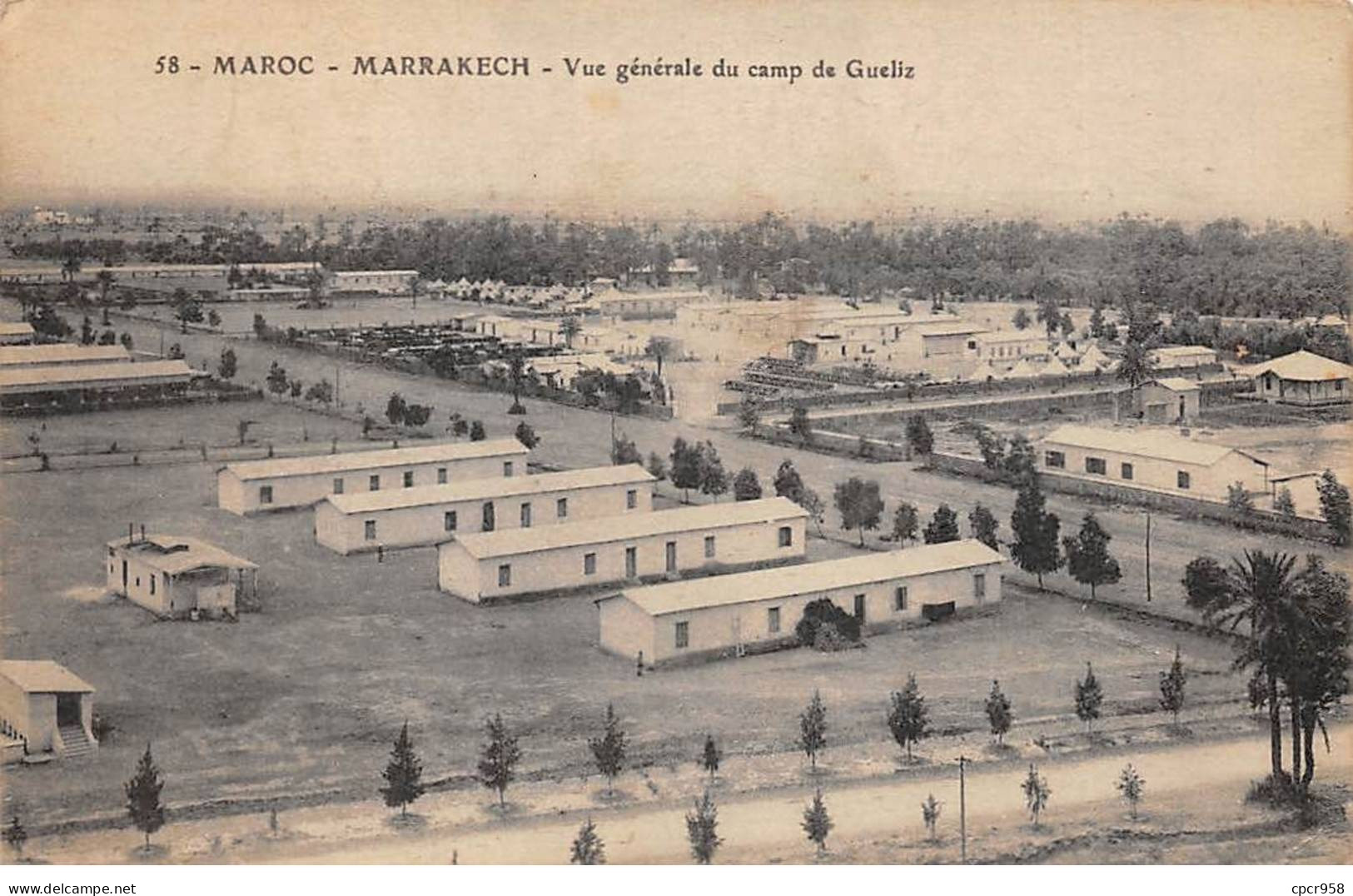 MAROC - SAN51128 - Marrakech - Vue Générale Du Camp De Gueliz - Marrakech