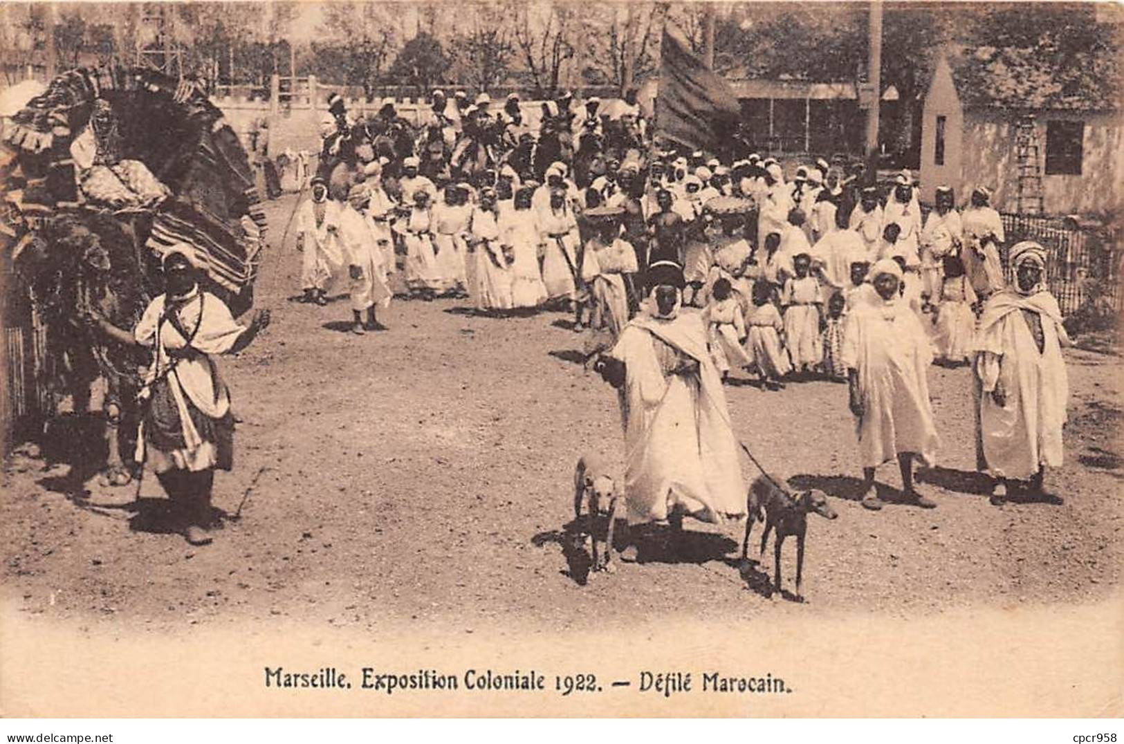 13 - MARSEILLE - SAN51383 - Exposition Coloniale 1922 - Défilé Marocain - Mostre Coloniali 1906 – 1922