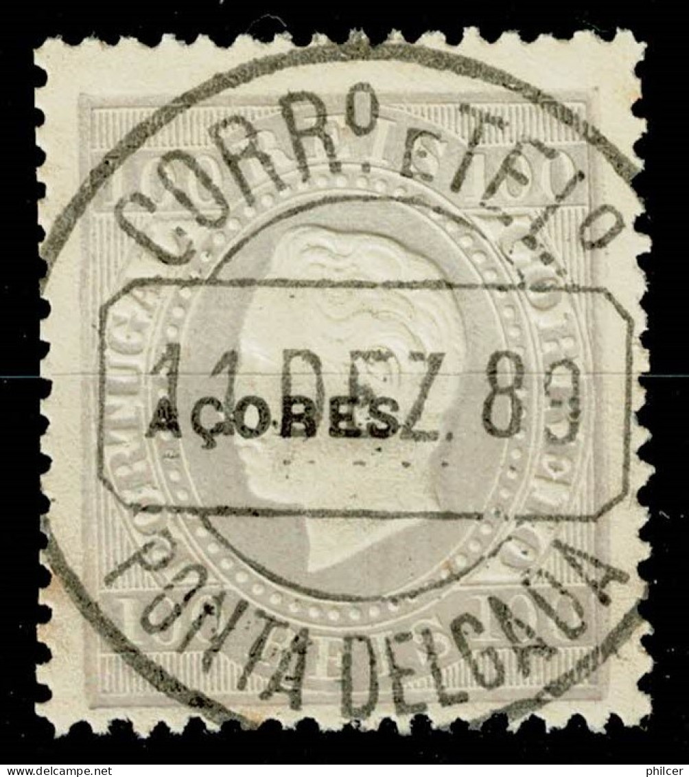 Açores, 1882, # 42a Dent. 13 1/2, Used - Azoren