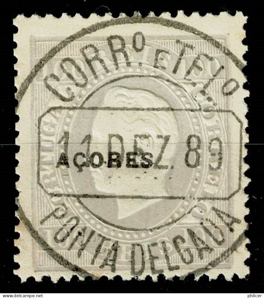 Açores, 1882, # 42a Dent. 13 1/2, Used - Azores