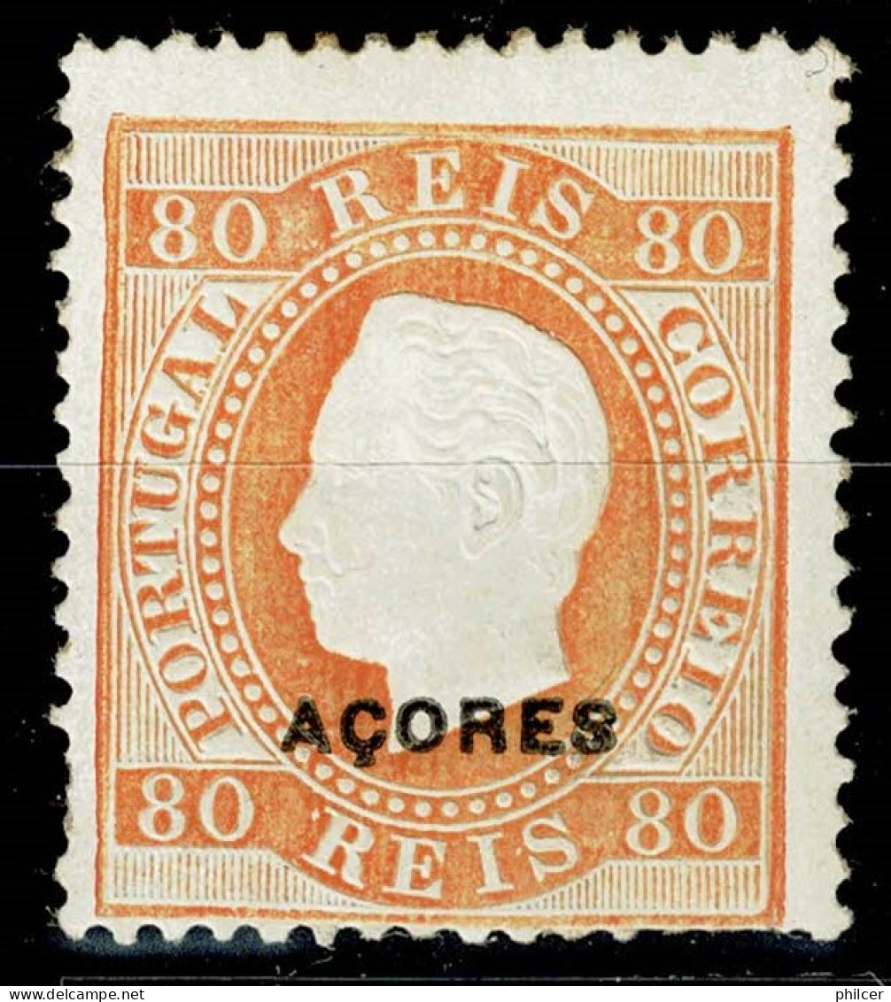 Açores, 1882, # 41e Dent. 13 1/2, MH - Açores