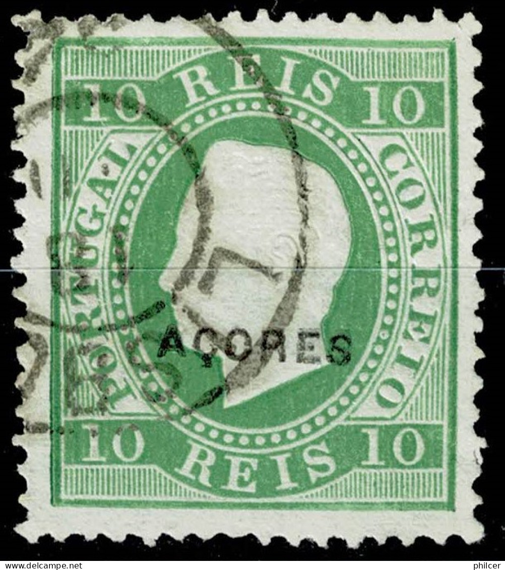 Açores, 1882, # 37b Dent. 13 1/2, Used - Azoren