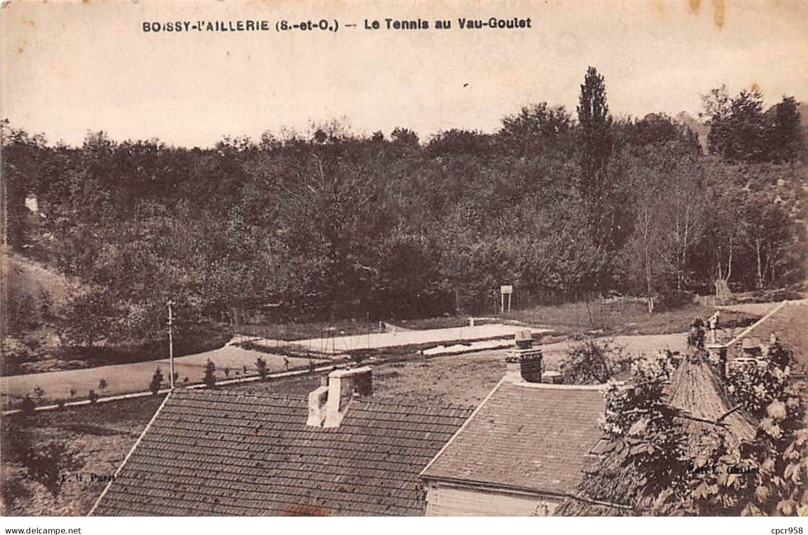 95 - BOISSY L AILLERIE - SAN48093 - Le Tennis Au Vau Goulet - Boissy-l'Aillerie