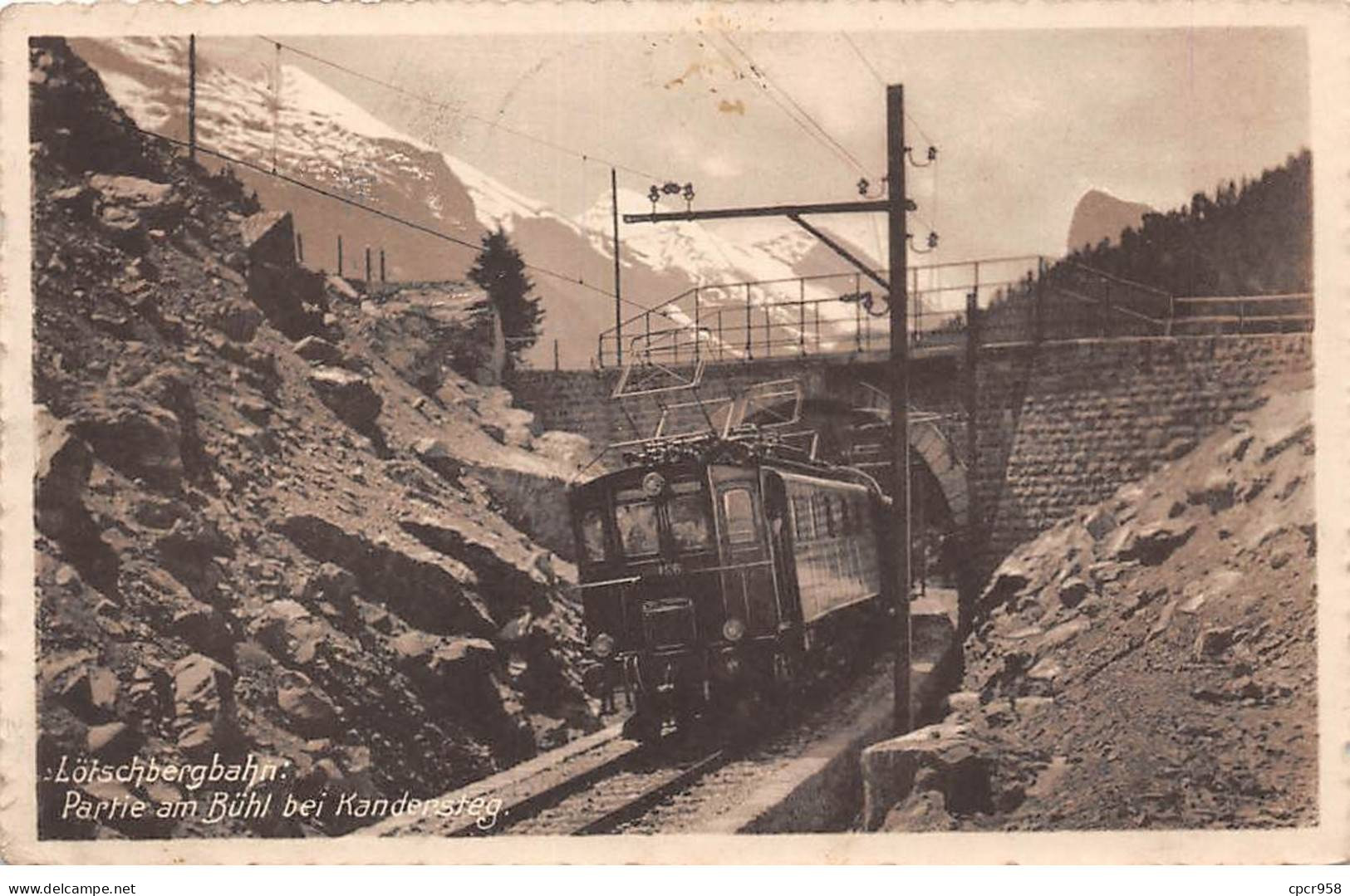 SUISSE - SAN48141 - Lötshberbahn - Partie Am BÜhl Bei Kandersteg - Otros & Sin Clasificación