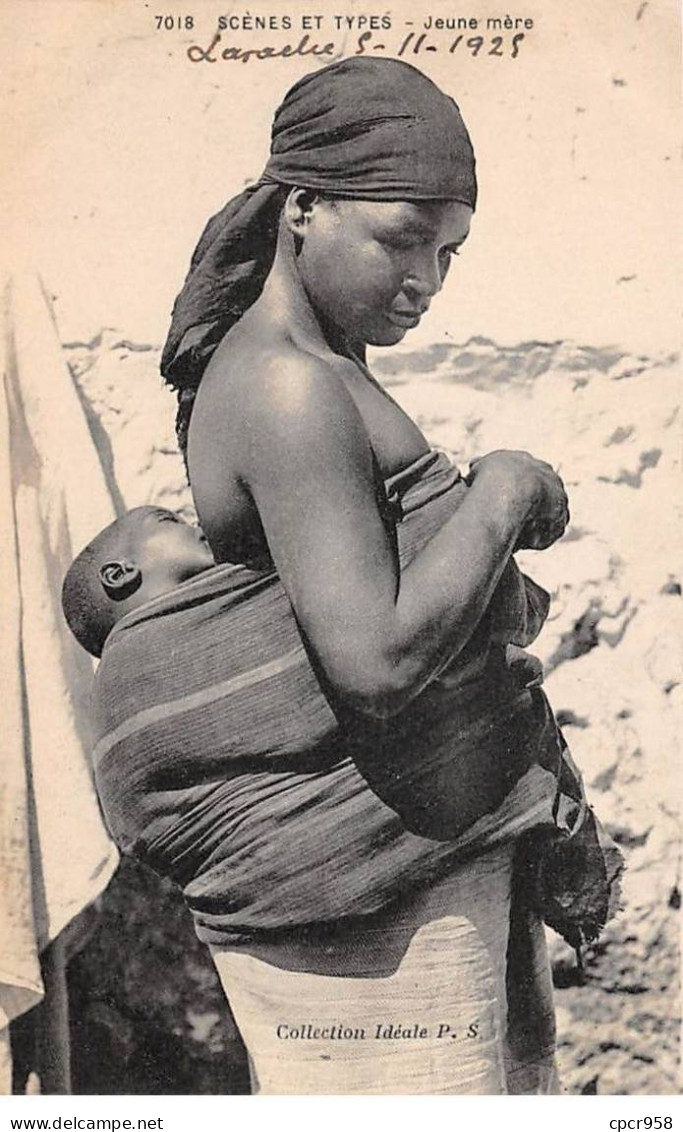 SENEGAL - SAN48206 - Jeune Mère - Cachet Militaire - Senegal