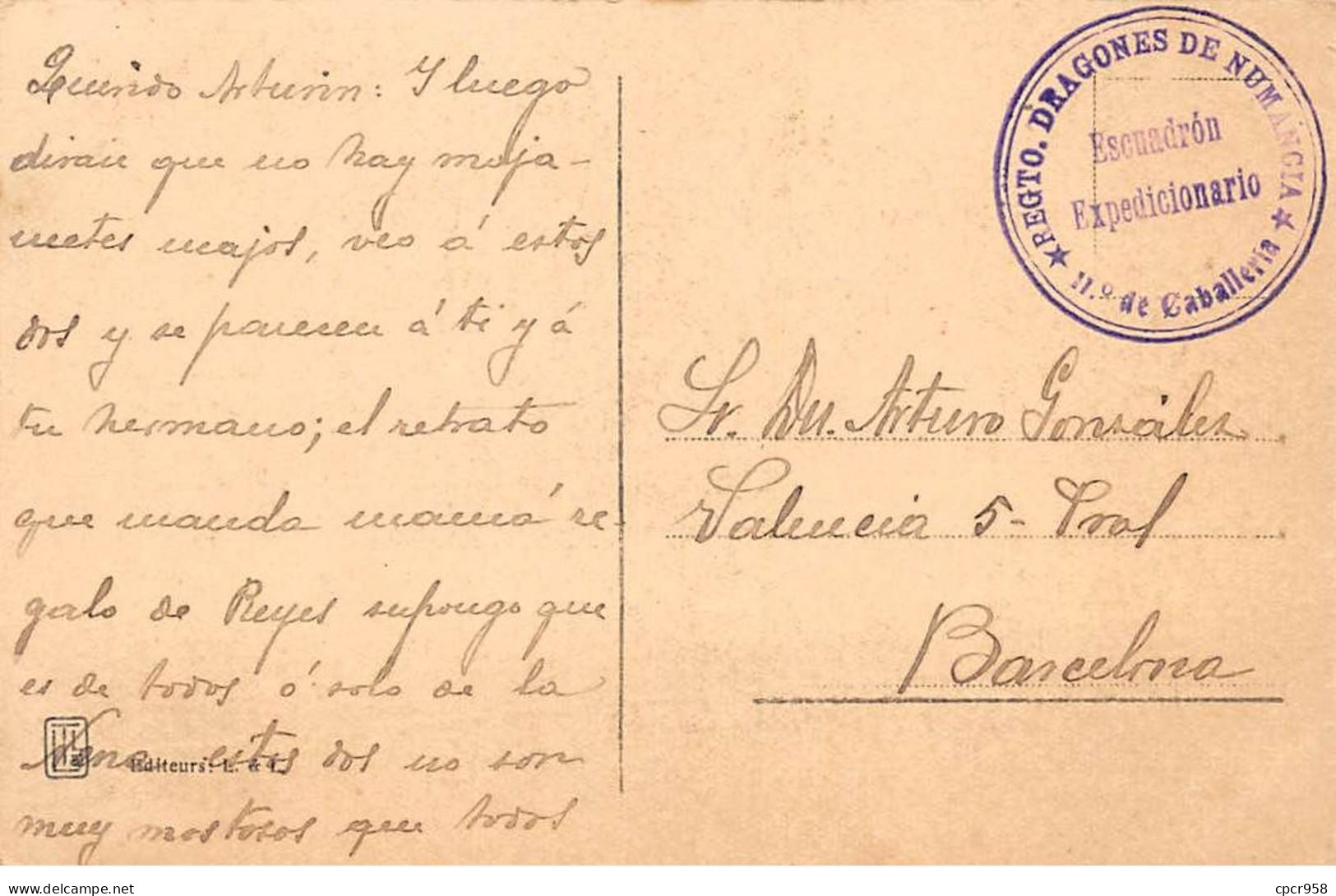 MAROC - SAN48319 - Les Bons Amis - Cachet Militaire - Dragones - Other & Unclassified