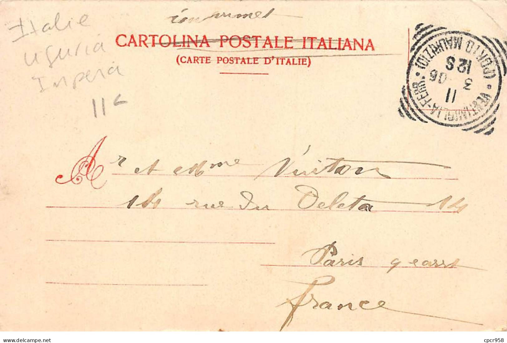 ITALIE - SAN48435 - Ventimiglia - Via Cavour Da Ponente - Imperia