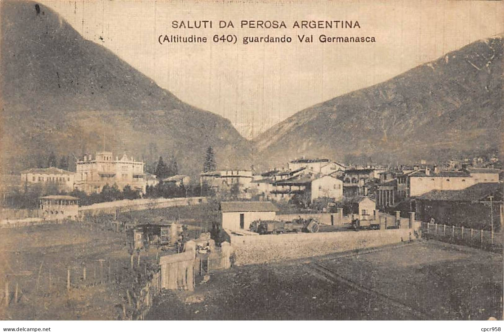 ITALIE - SAN48418 - Saluti Da Perosa Argentina - Guardando Val Germanasca - Autres & Non Classés