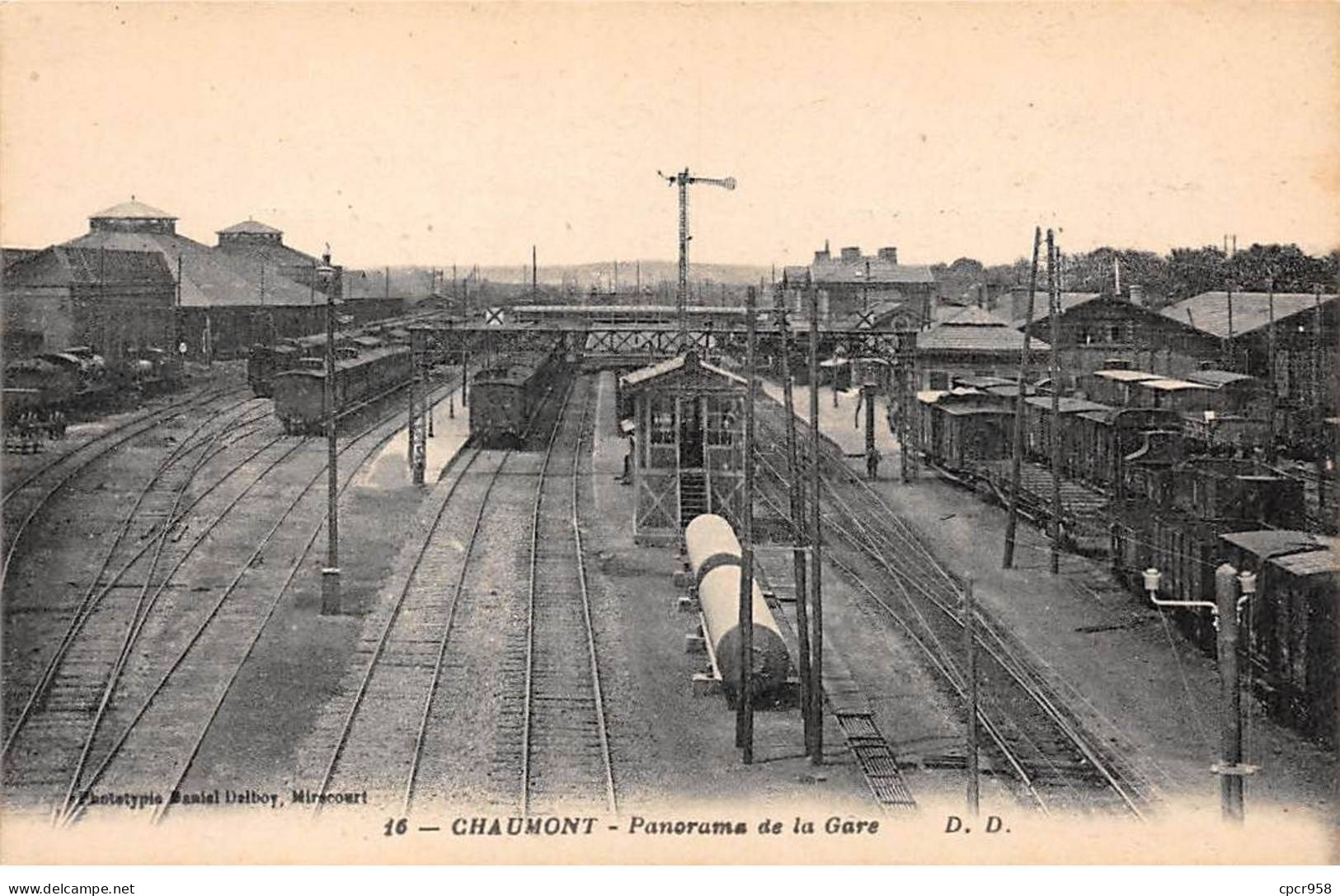 52 - CHAUMONT - SAN49596 - Panorama De La Gare - Train - Chaumont