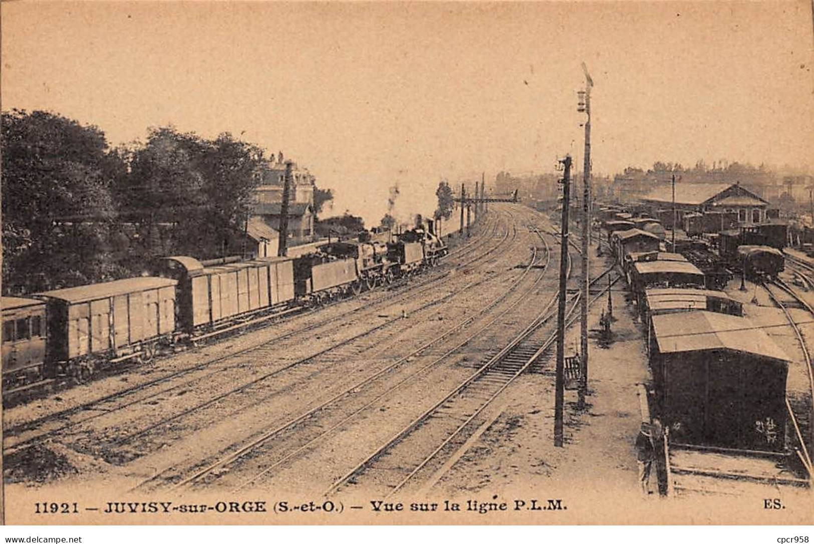 91 - JUVISY SUR ORGE - SAN49617 - Vue Sur La Ligne PLM - Train - Juvisy-sur-Orge