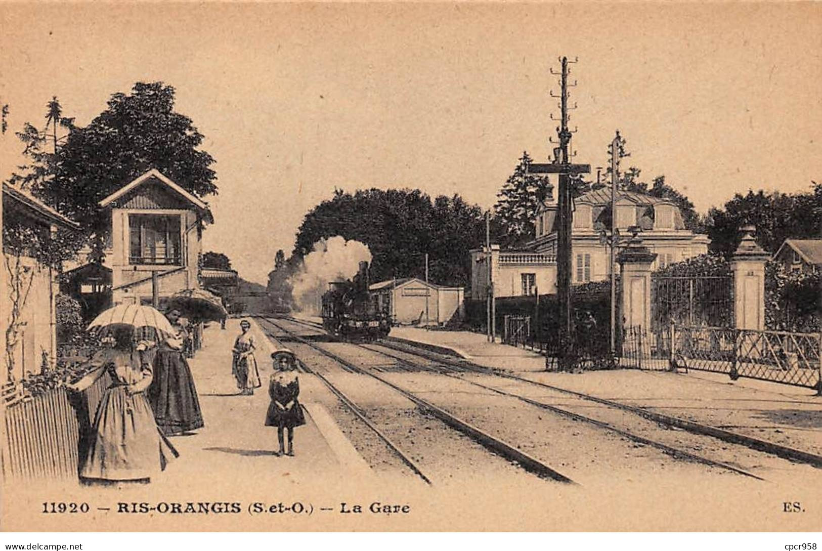 91 - RIZ ORANGIS - SAN49627 - La Gare - Train - Ris Orangis