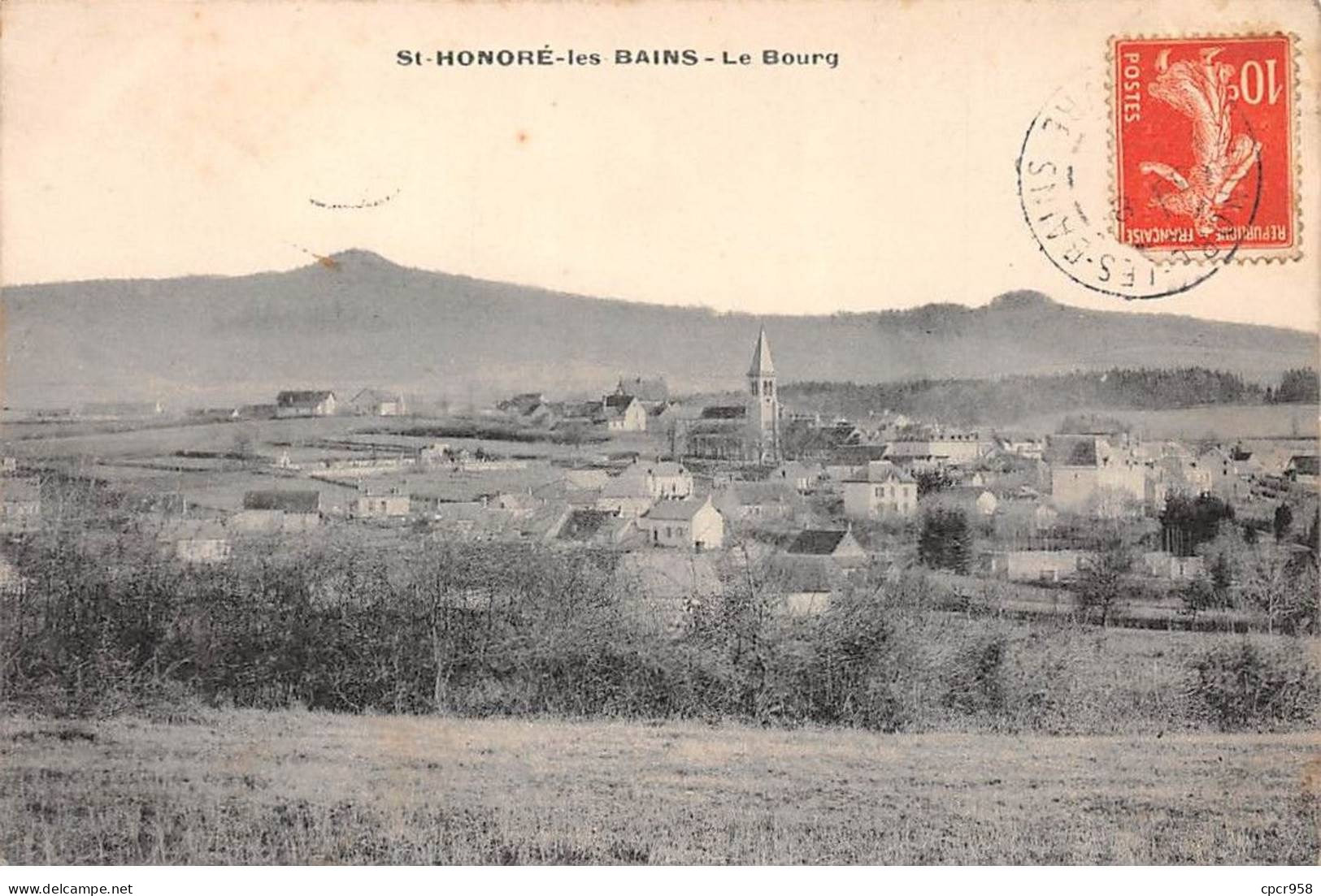 58 - SAINT HONORE LES BAINS - SAN47624 - Le Bourg - Saint-Honoré-les-Bains