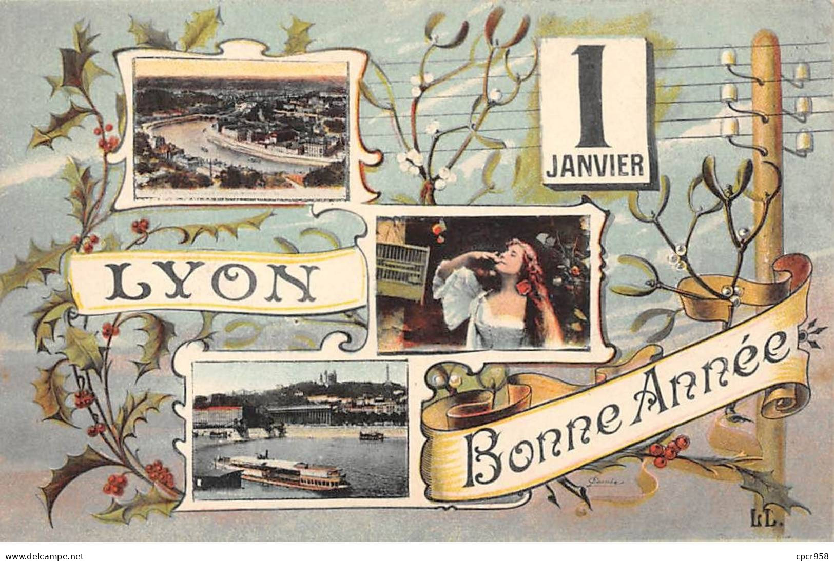 69 - LYON - SAN47721 - Bonne Année - Lyon 1