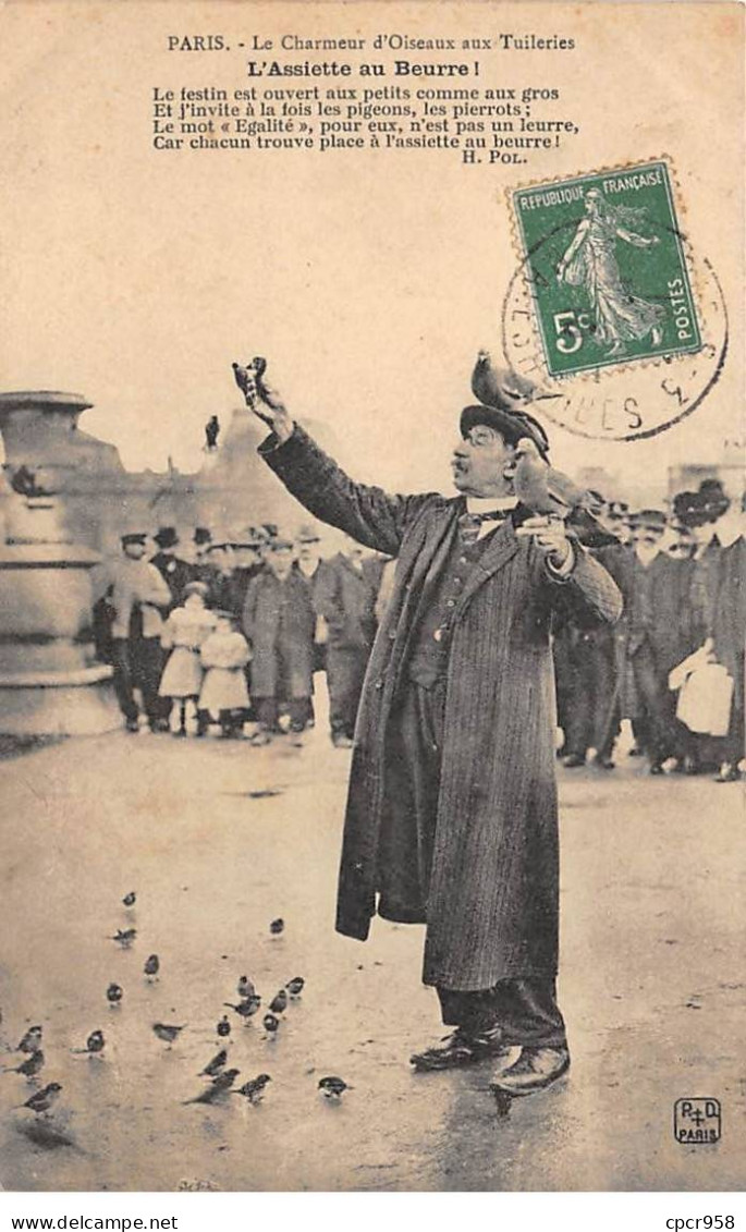 75001 - PARIS - SAN47778 - Le Charmeur D'oiseaux Aux Tuileries - Arrondissement: 01