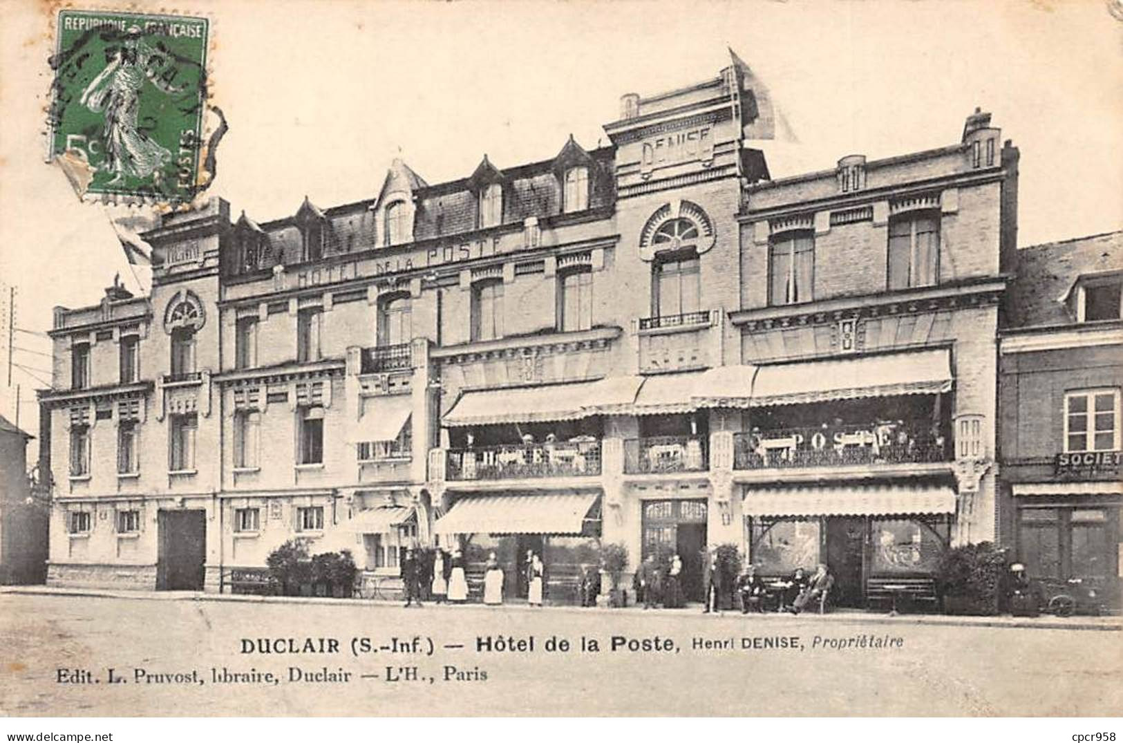 76 - DUCLAIR - SAN47818 - Hôtel De La Poste - Henri Denise, Propriétaire - Duclair