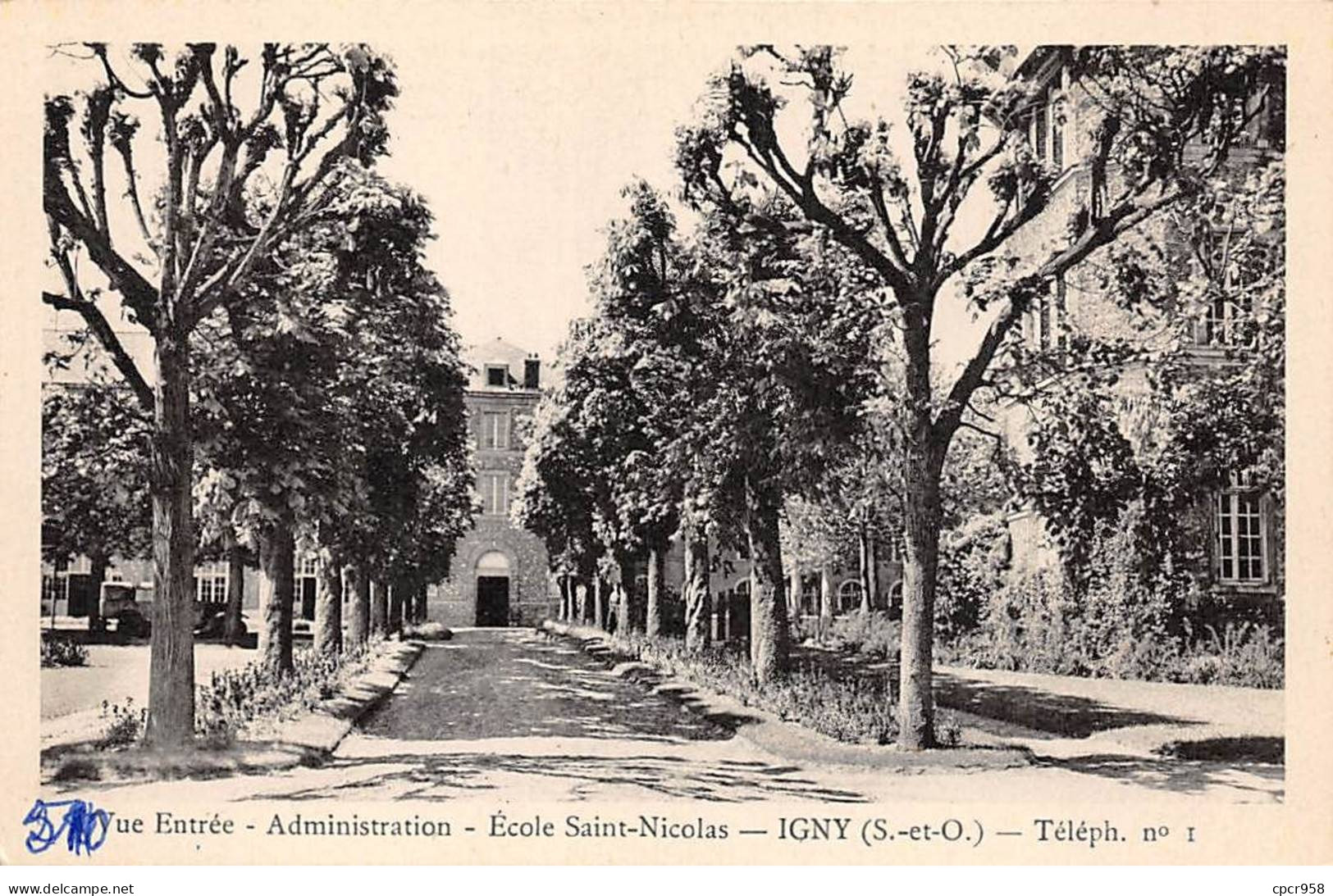 91 - IGNY - SAN47993 - Vue Entrée - Administration - Ecole Saint Nicolas - Igny