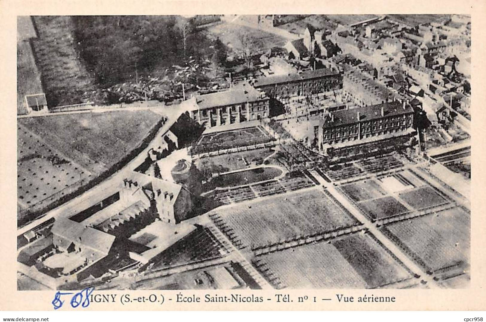 91 - IGNY - SAN47991 - Ecole Saint Nicolas - Vue Aérienne - Igny