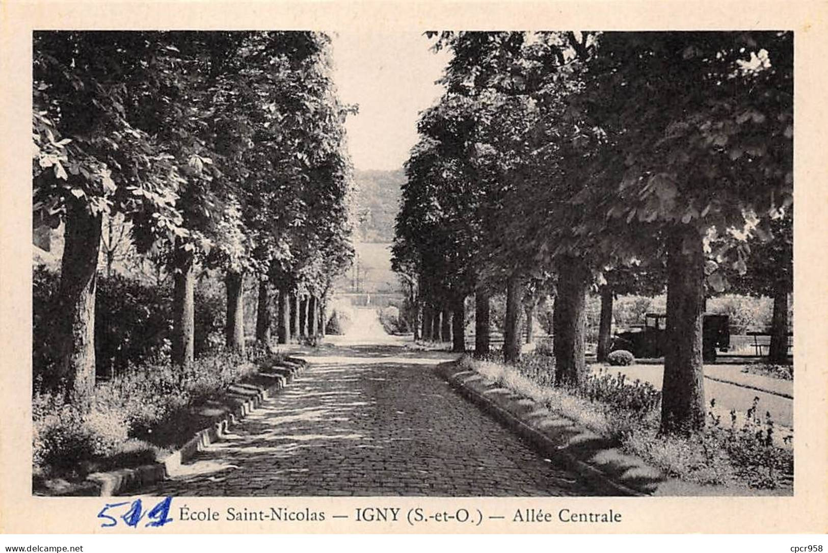 91 - IGNY - SAN48002 - Ecole Saint St Nicolas - Allée Centrale - Igny