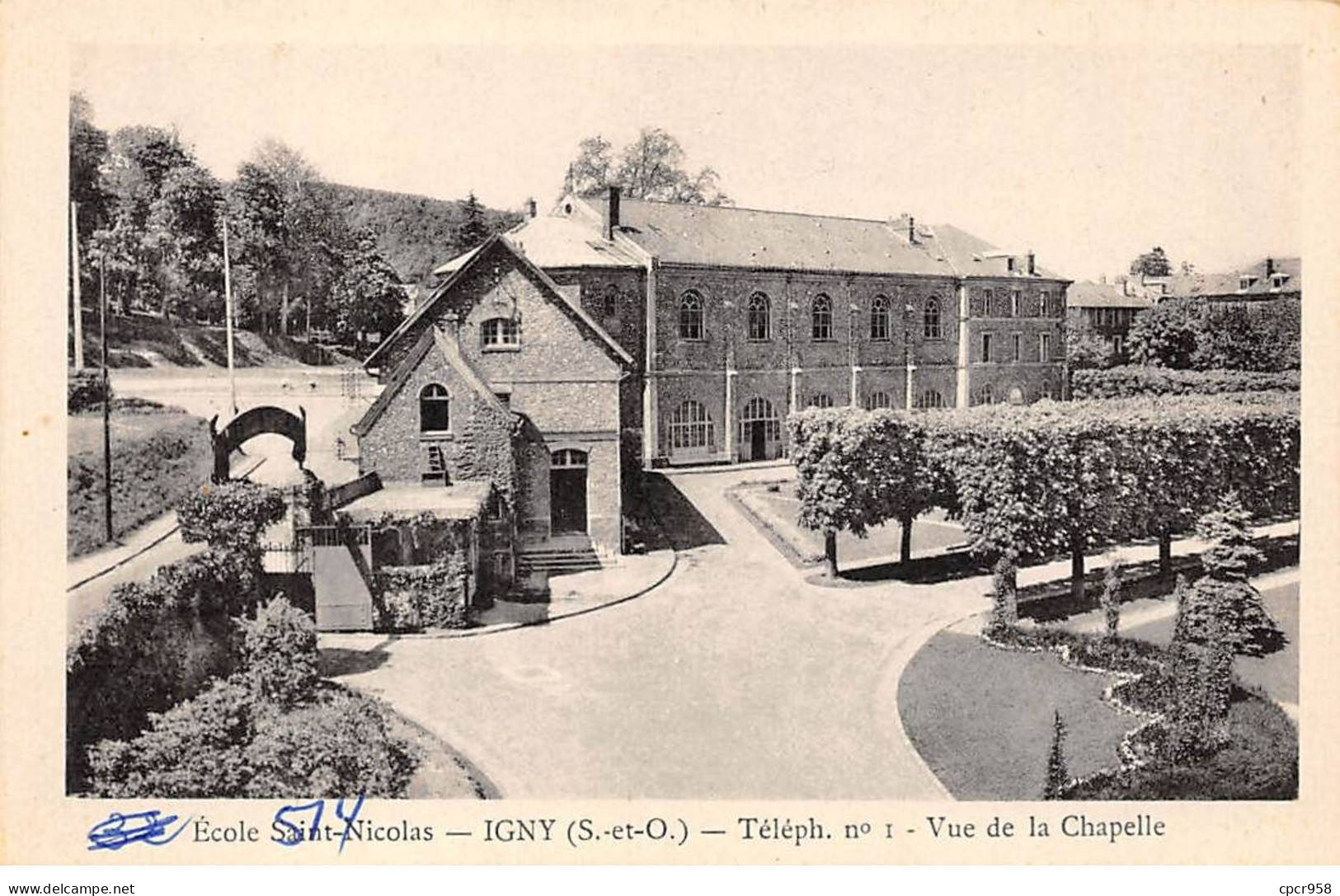 91 - IGNY - SAN48004 - Ecole Saint St Nicolas - Vue De La Chapelle - Igny