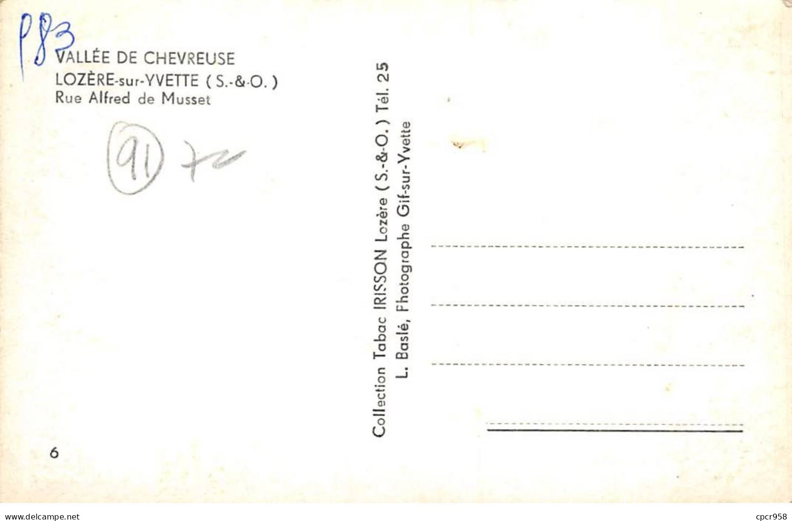 91 - LOZERE SUR YVETTE - SAN48030 - Rue Alfred De Musset - Vallée De Chevreuse - CPSM 14x9 Cm - Sonstige & Ohne Zuordnung