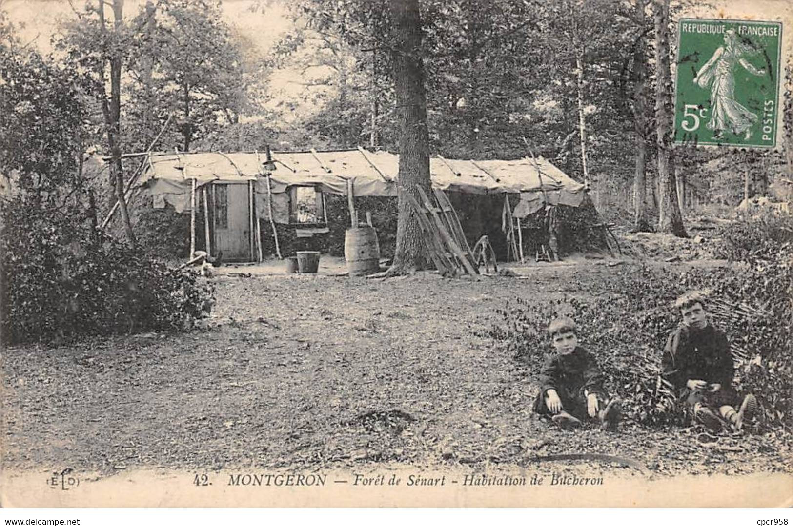 91 - MONTGERON - SAN48041 - Forêt De Sénart - Habitation De Bucheron - Agriculture - Montgeron