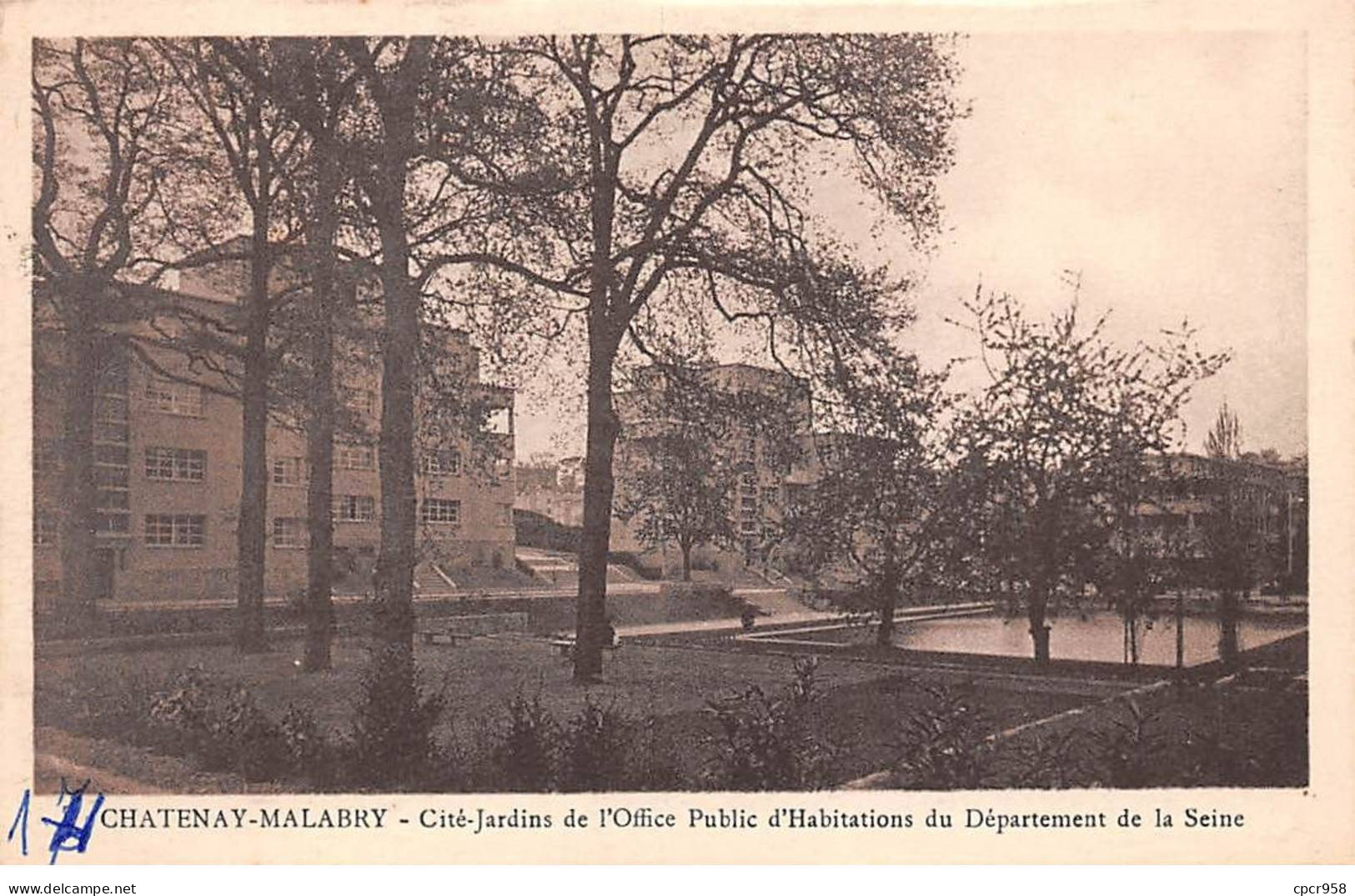 92 - CHATENAY - SAN48072 - Cité Jardins De L'Office Public D'habitations Du Département De La Seine - Chatenay Malabry