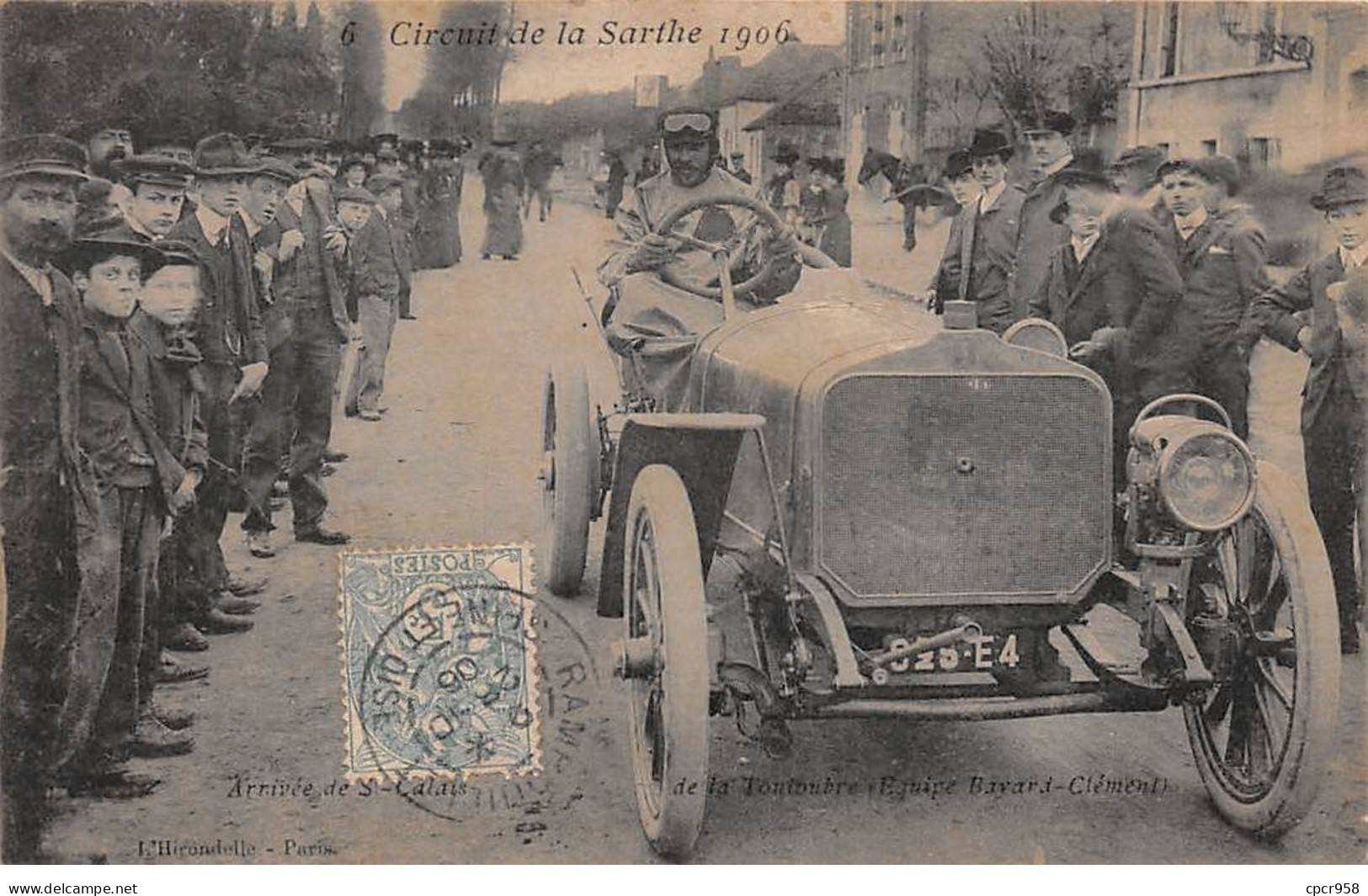 72 - ST CALAIS - SAN57185 - Circuit De Le Sarthe 1906 - Arrivée De St Calais De La Touloubre - Equipe Bayard  Clément - Saint Calais