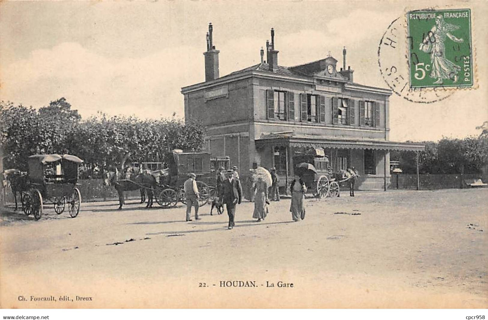 78 - HOUDAN - SAN57343 - La Gare - Houdan