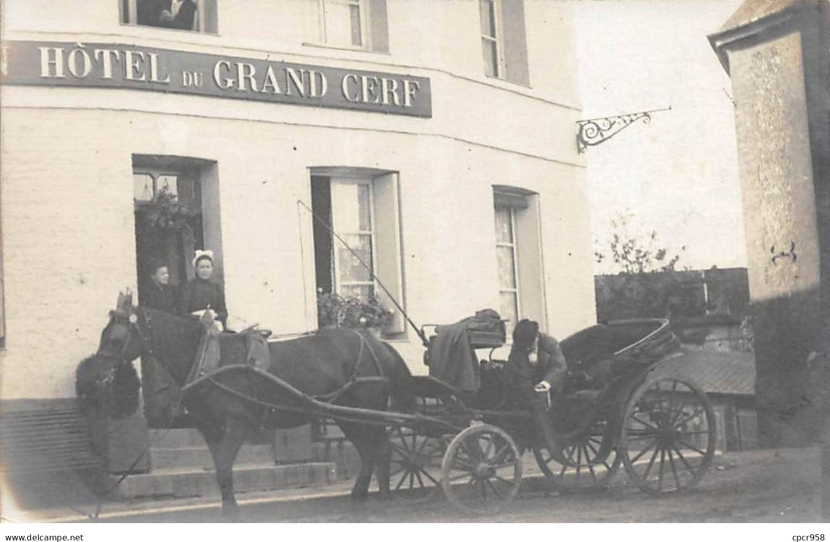 75 - N°84369 - PARIS - Hôtel Du Grand Cerf - Commerce - Carte Photo à Localiser - Cafés, Hoteles, Restaurantes