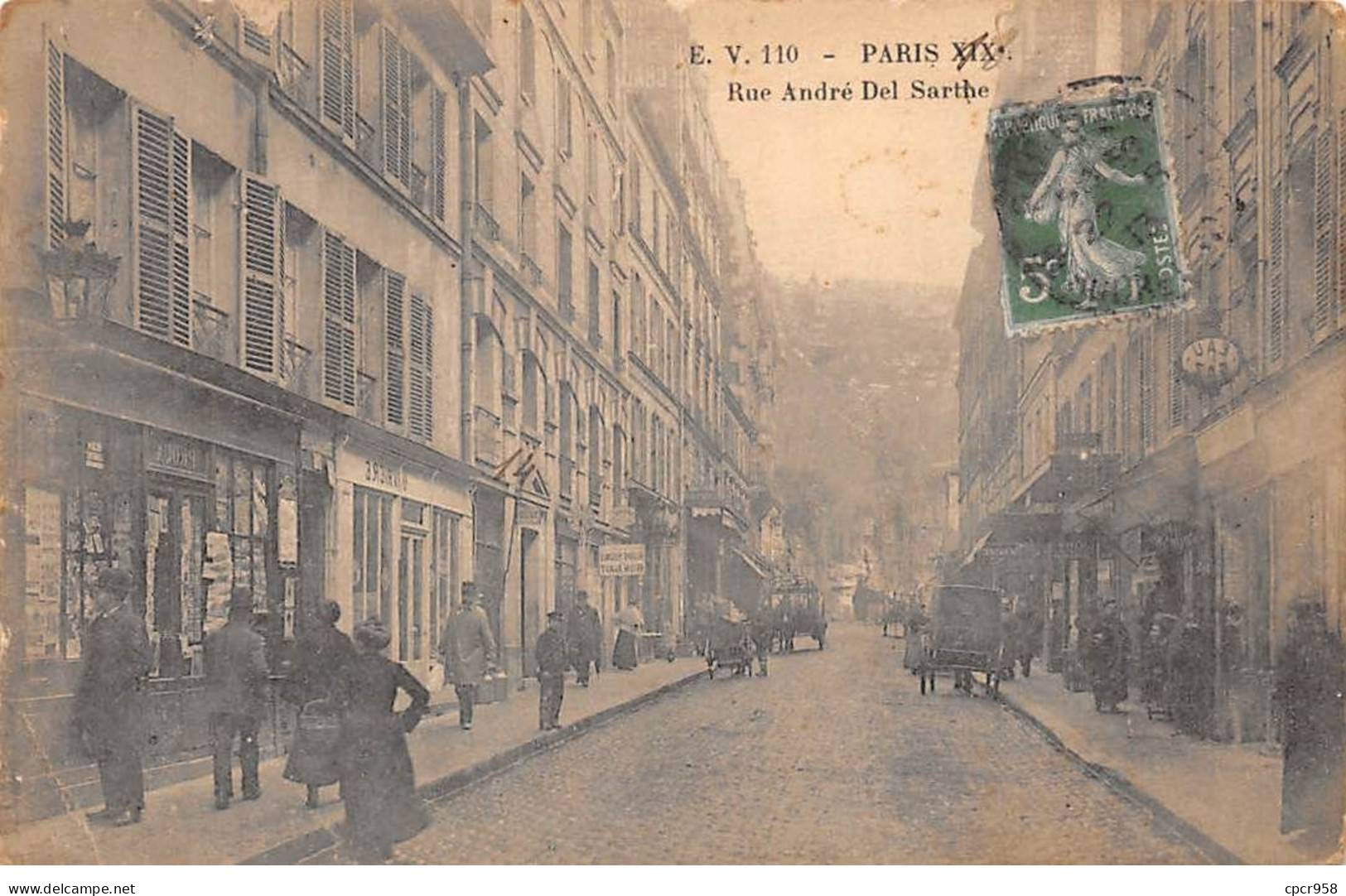 75019 - PARIS - SAN57241 - Rue André Del Sarthe - Pli - District 19